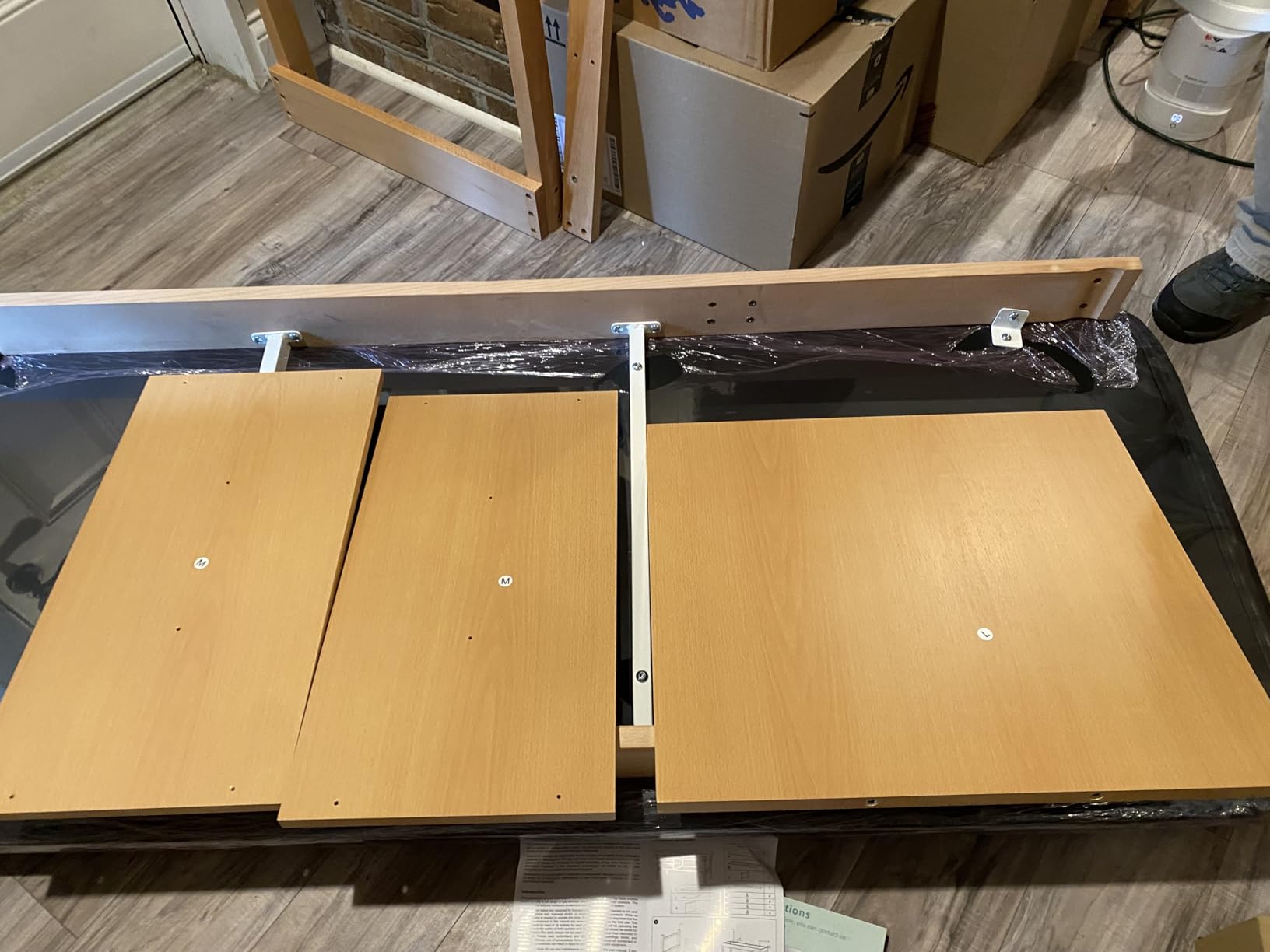Medical Examination Table with Wooden Base, Navy Blue Padded Surface customer photo 1