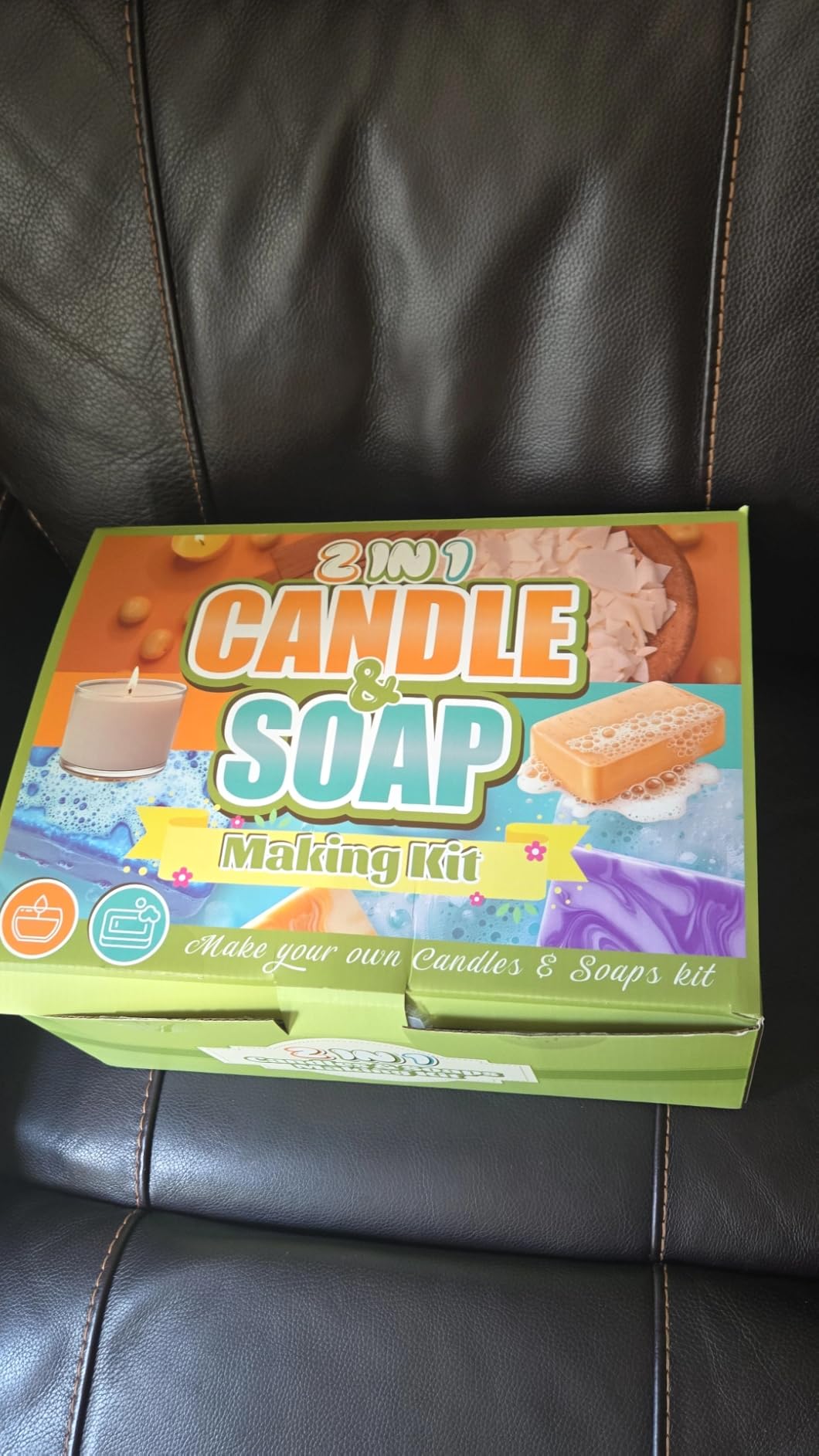 PIUH 2-in-1 Candle & Soap Making Kit for Adults Beginners DIY Craft Kit | Complete Candle and Soap Supplies Kit with Melter, DIY Kit Make Soaps and Scented Candles, Soap Base, Soy Wax, Molds customer photo 1