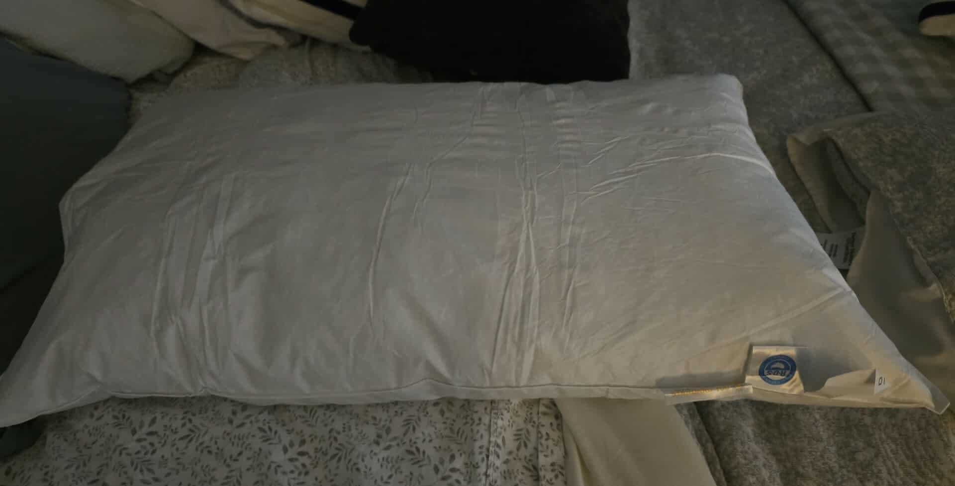Canadian Luxury Goose Down Pillow Queen Size - 900 Fill Power | 100% Cotton with Teflon Shell- Ultra Comfort Sleep Pillows - Bed Pillows for Back, Stomach, Side Sleeper(White,(Pack of 1)) customer photo 1
