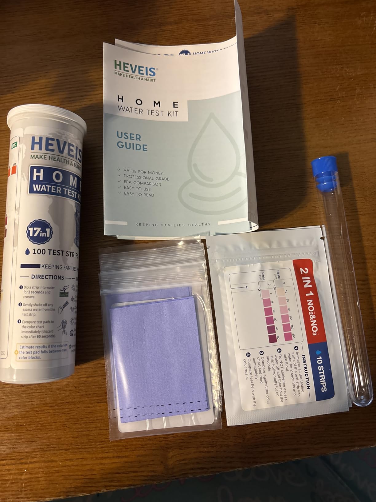 21-in-1 Home Drinking Water Testing Kit - 120 Strips + 4 Bacteria Tests - Tap and Well Water Test Kit, Easy to Test and Read for Hardness, Lead, Iron, Fluoride, pH, Copper, Bacteria and More customer photo 2