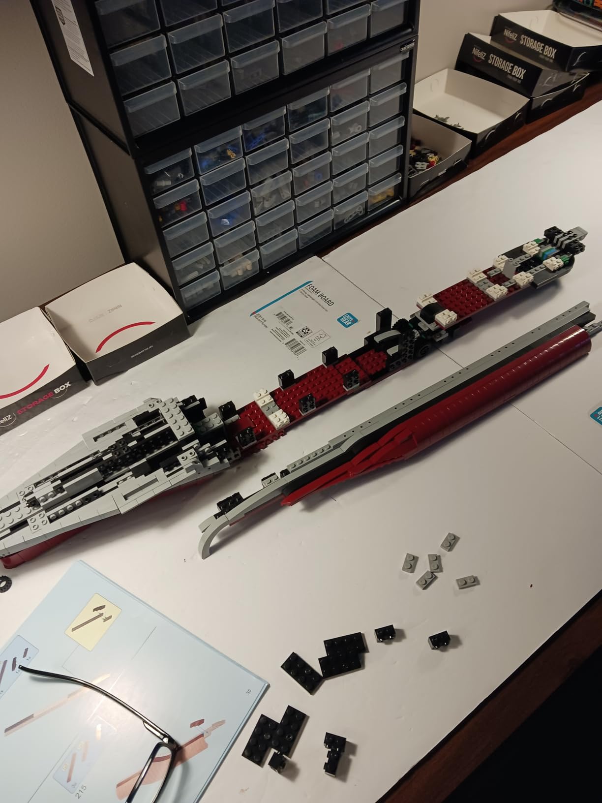 Brihappen USS CV-6 Enterprise WWII Battleship Building Set for Adults | Aircraft Carriers MOC Building Blocks, Displayable Adult Battleship Gift, Collection for Military Enthusiasts, 1883 PCS customer photo 1