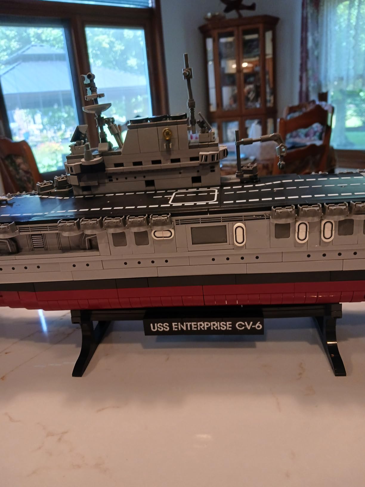 Brihappen USS CV-6 Enterprise WWII Battleship Building Set for Adults | Aircraft Carriers MOC Building Blocks, Displayable Adult Battleship Gift, Collection for Military Enthusiasts, 1883 PCS customer photo 2