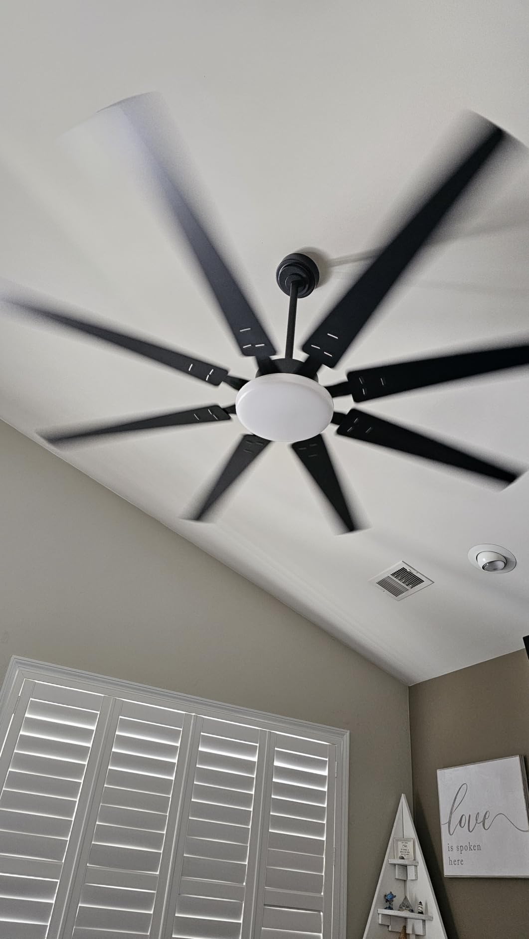 Amico 72 Inch Ceiling Fans with Lights and Remote, Black Large Ceiling Fan | Reversible DC Motor, 6 Speeds, Timer, Dimmable 3CCT LED, Quiet Indoor/Outdoor for Living Room, Patio customer photo 1