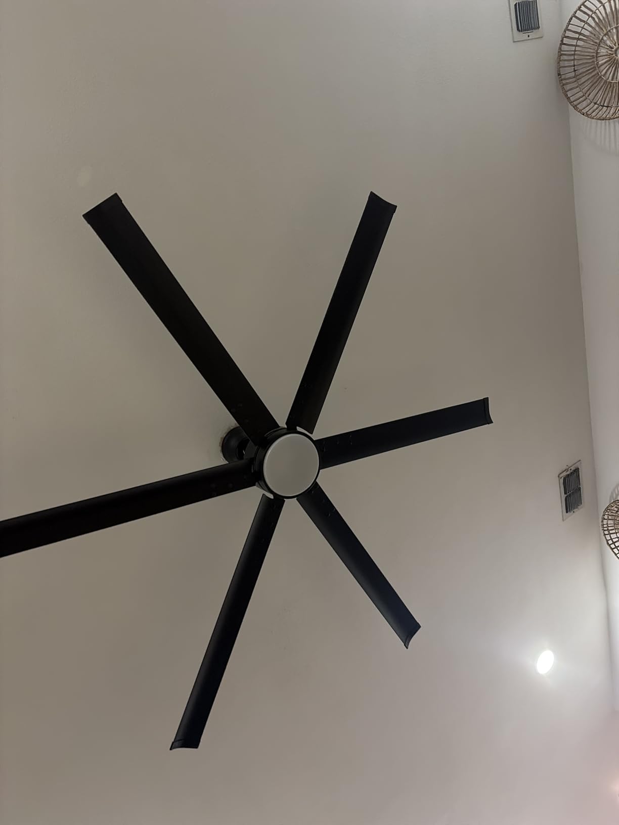 Amico 72 Inch Ceiling Fans with Lights and Remote, Black Large Ceiling Fan | Reversible DC Motor, 6 Speeds, Timer, Dimmable 3CCT LED, Quiet Indoor/Outdoor for Living Room, Patio customer photo 2