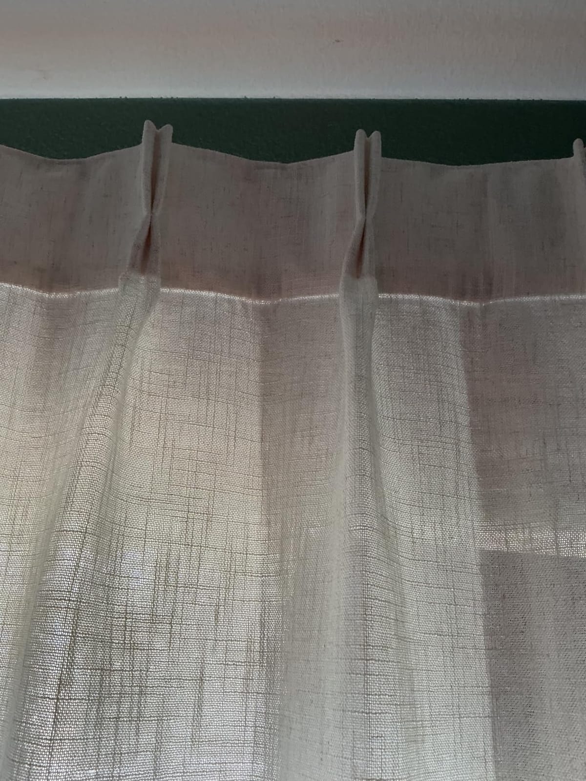 MIULEE Pinch Pleated Linen Curtains 90 Inches Long 2 Panels Natural | Long Thick Curtains for Living Room Bedroom, Memory Trained Pinch Pleat Drapes, Back Tab Light Filtering, with Hooks customer photo 1