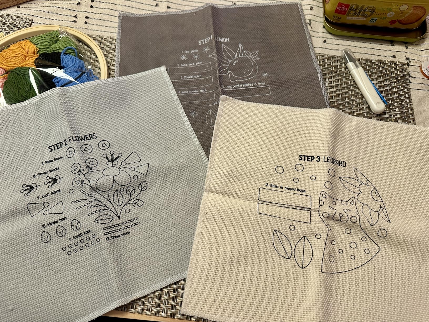 3-Step Punch Needle Kit for Beginners - Learn 14 Stitches with DIY Kit, Needlepoint Instructions & Practice Patterns, Embroidery Art & Craft Project for Adults with Video Tutorial customer photo 2