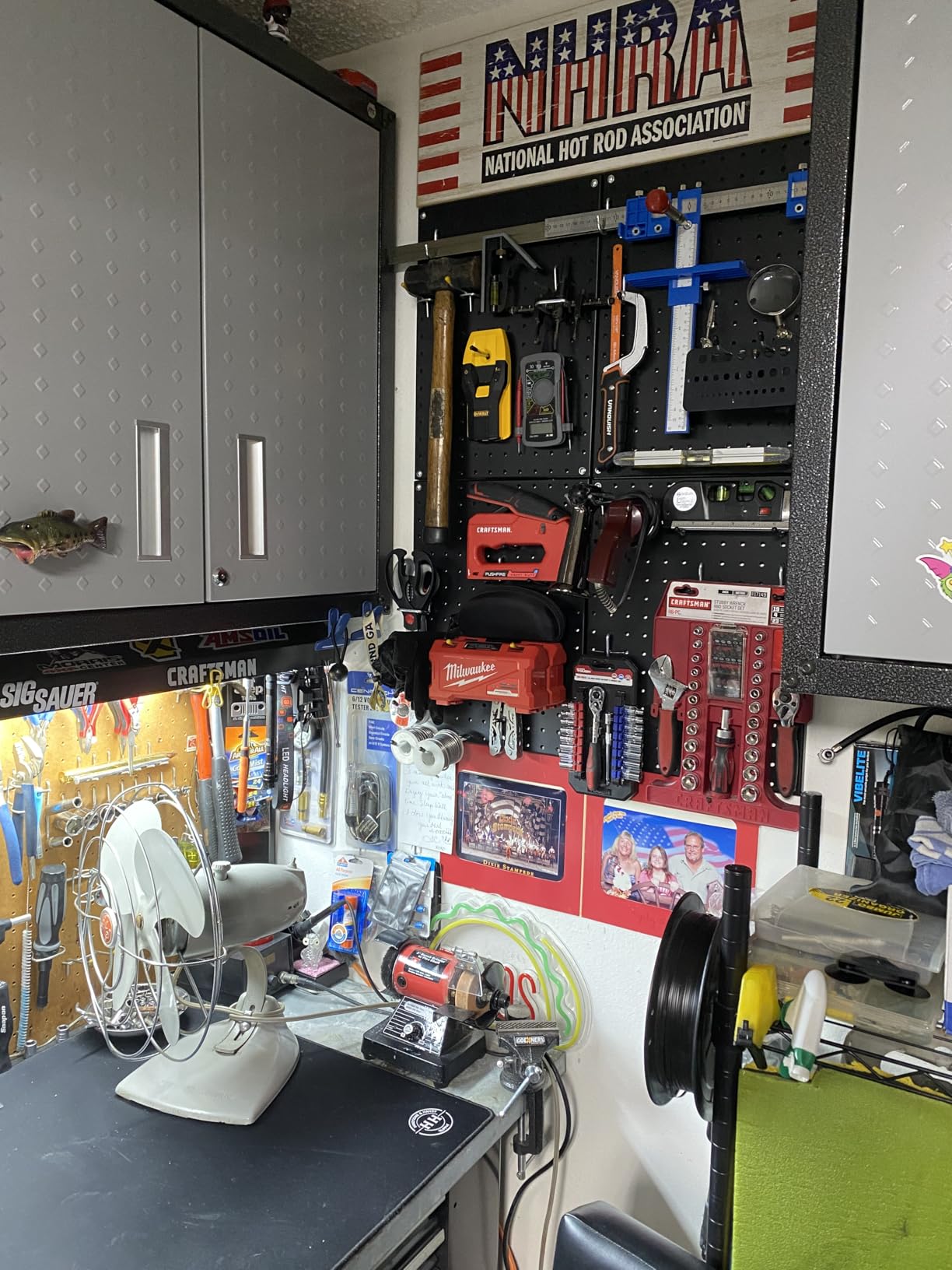 INCLY 70PCS Pegboard Wall Organizer Kit with Metal Panels and 1/4