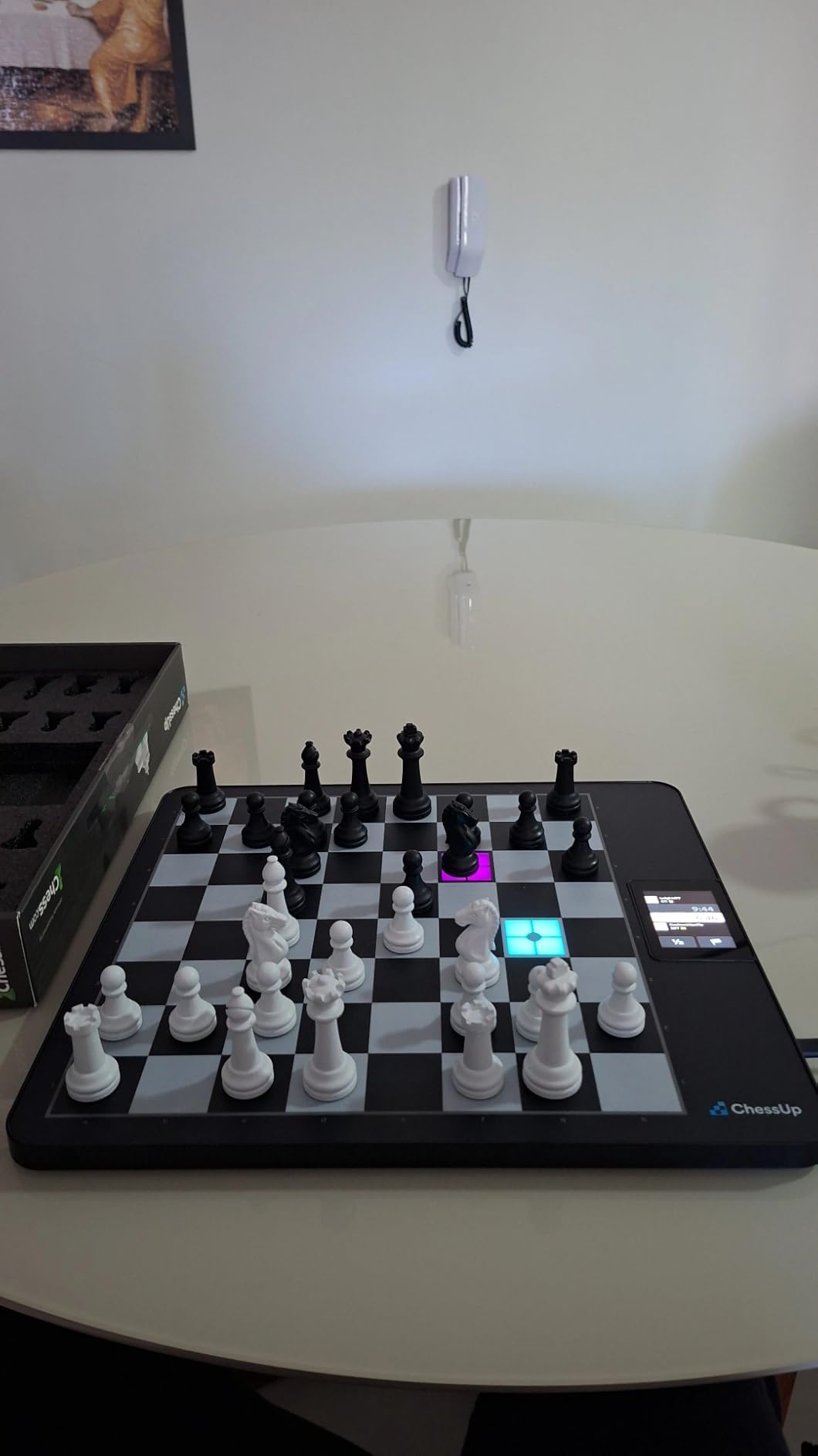 ChessUp 2 - Electronic Chess Board by Bryght Labs - Built-in WiFi, Chess Engine - Includes Chess Set TouchSense Pieces - Light Up Smart Chess Board - with AI, Lessons, Wireless Play & Companion App customer photo 1