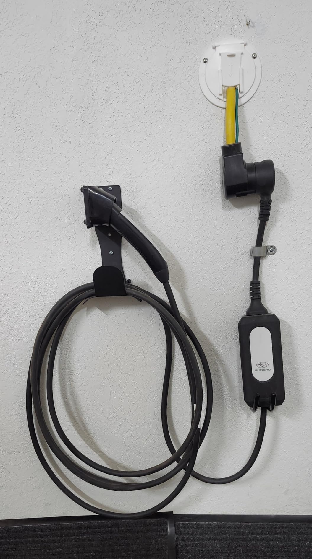 J1772 EV Charger Holder Wall Mount, Flush-Mount EV Cable Organizer, Space-Saving Low-Profile Design customer photo 1