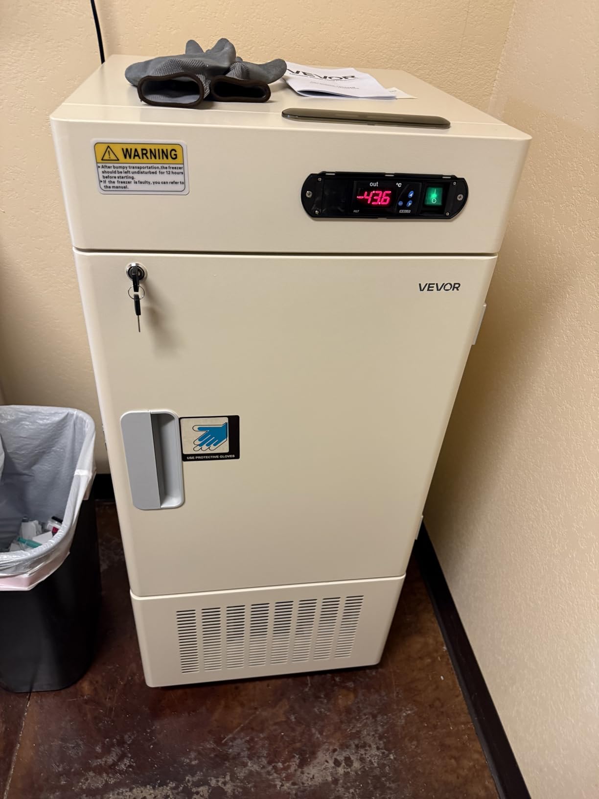 VEVOR Ultra Low Temperature Freezer, 28 L, −40℉ to −123℉ Adjustable Temp Range, with Rollers and Digital Display, 304 Stainless Steel Liner, Low Temperature Lab Freezer for Laboratory Samples Storage customer photo 2
