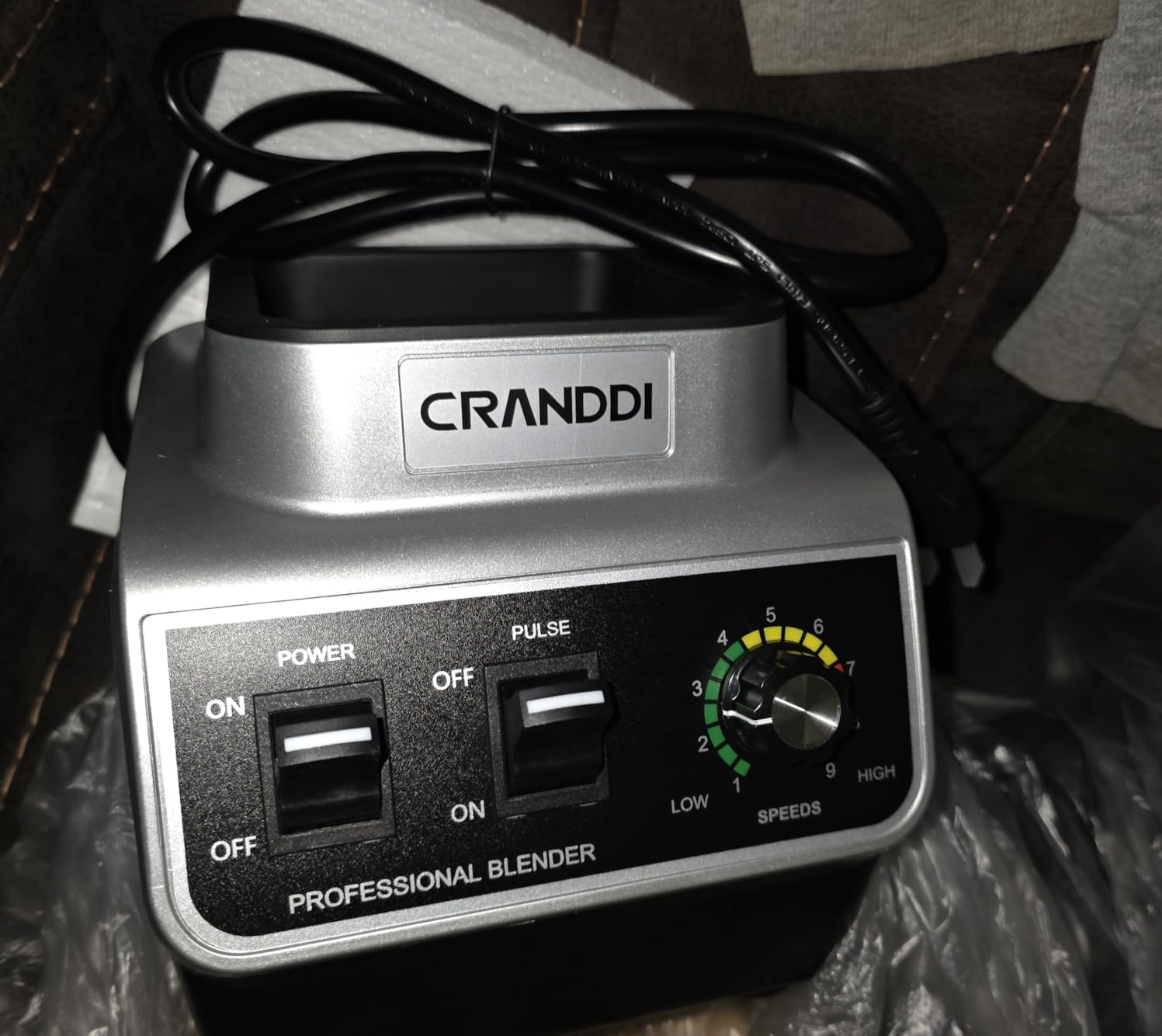 CRANDDI Professional Commercial Blender, Max 1500W, 80oz Pitcher, Powerful Blender with Tamper for Smoothie, Ice Crushing, Variable 9 Speeds Control, K96, Black customer photo 2