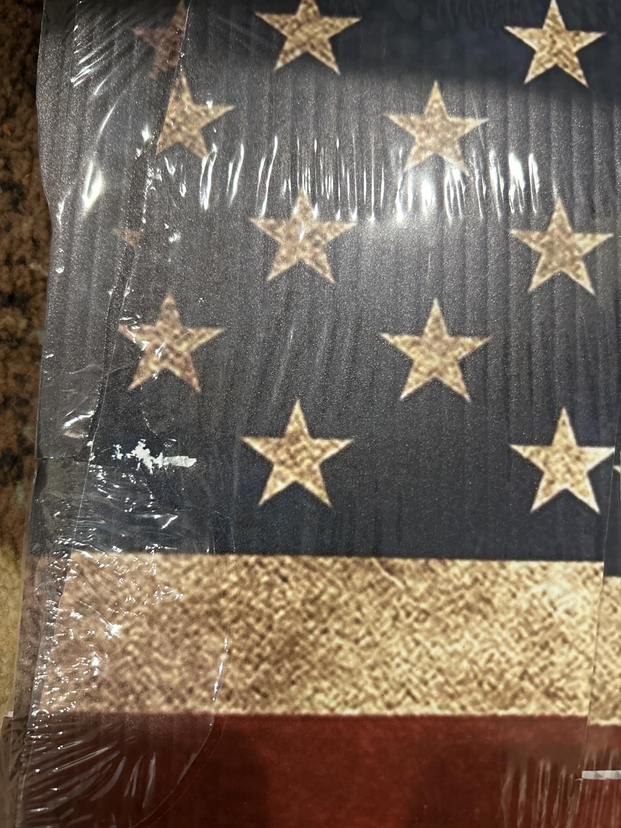 Rustic Large USA United States of America Patriotic Flag Yard Sign Home Decor Lawn Decoration With Stakes Memorial Veterans Day 4th of July customer photo 2