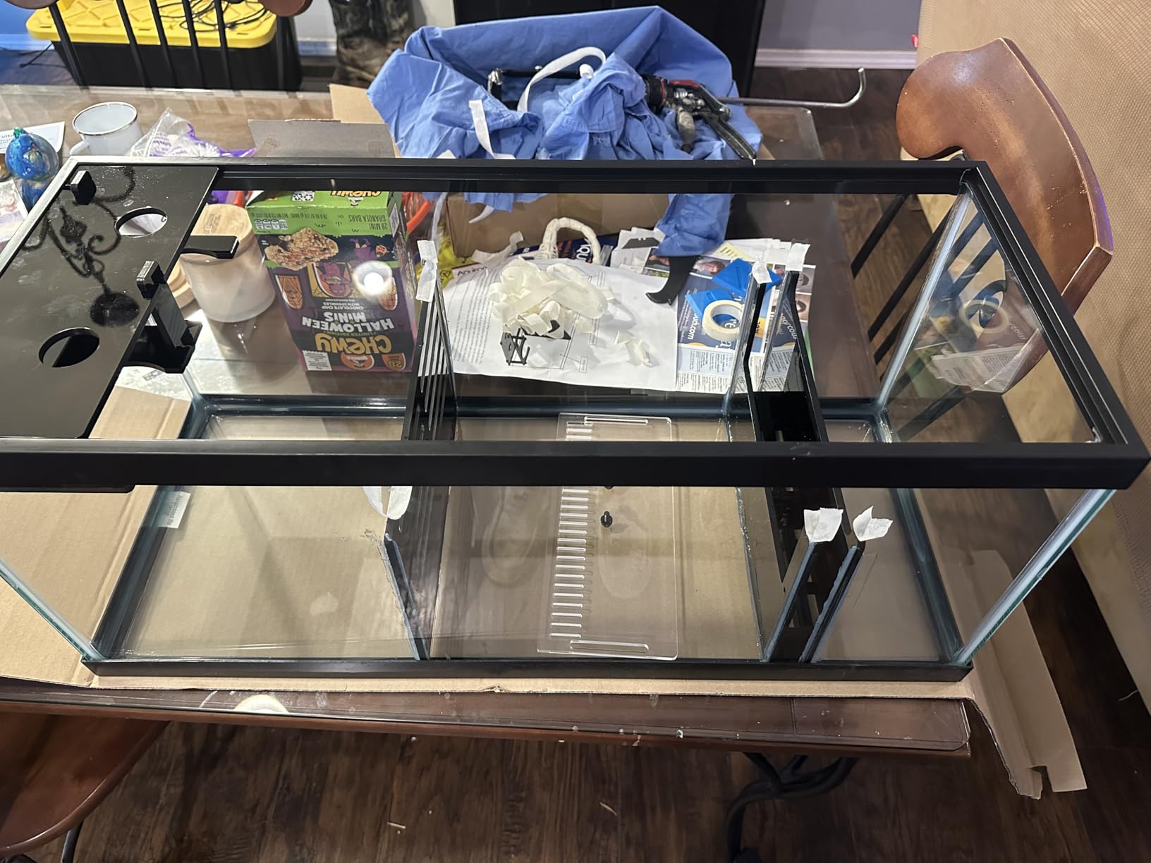 LYL LEYOULAND Adjustable Sump Baffle Kit - Refugium Kit for 10 Gallon Tank - Reef Aquarium - Saltwater Aquarium Filter System- Protein Skimmer Sump customer photo 1