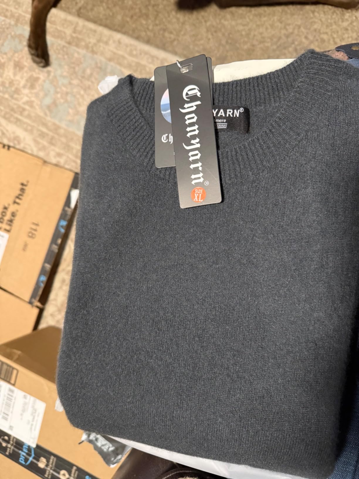 Women's 100% Pure Cashmere Sweater 2025 Fall Winter Crew Neck Long Sleeve Warm Soft Knitted Pullover customer photo 1