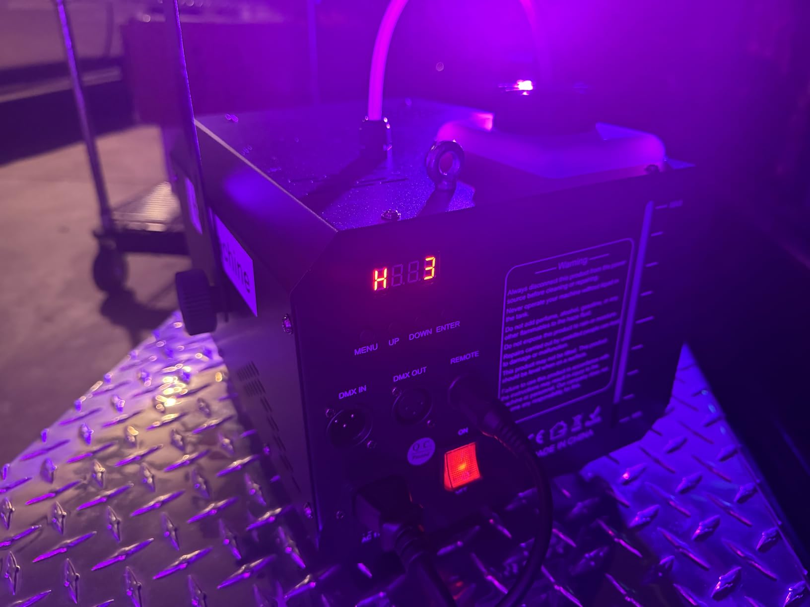 600W 1000CFM Haze Machine for Stage & DJ | Remote DMX512 Control, Adjustable Outlet, 2L Tank customer photo 1