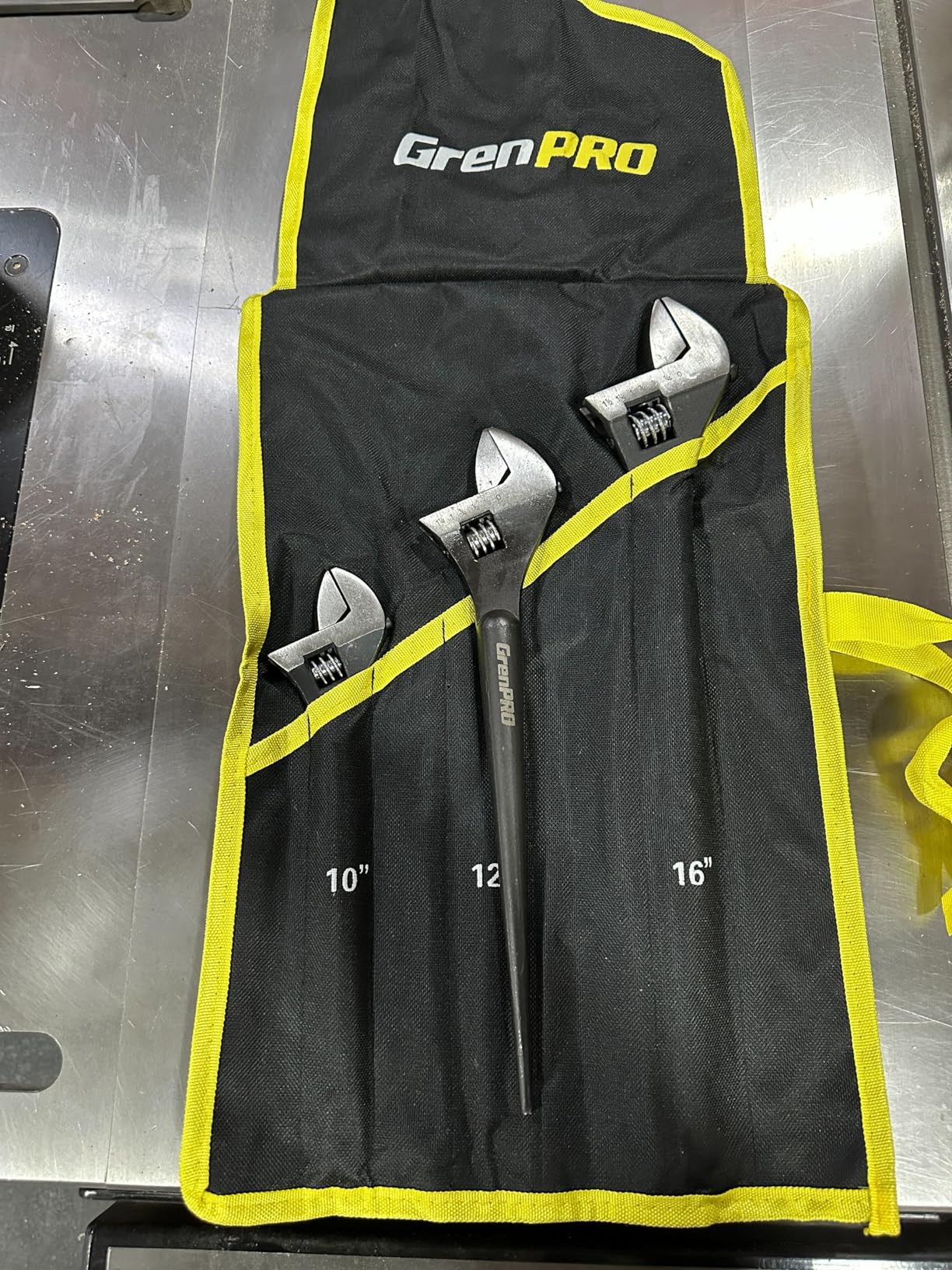 GRENPRO 4PC Adjustable Spud Wrench Set Large Plumbing Pipe Fitting Tool | 10