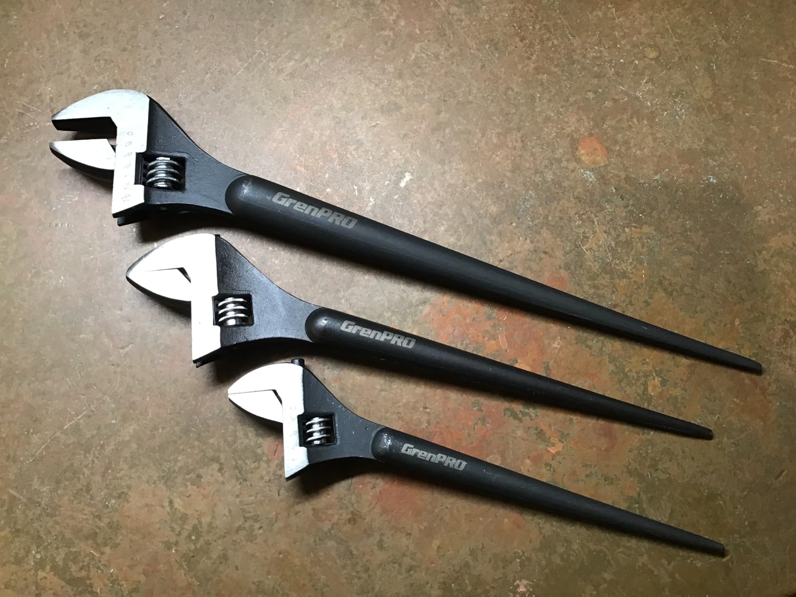 GRENPRO 4PC Adjustable Spud Wrench Set Large Plumbing Pipe Fitting Tool | 10