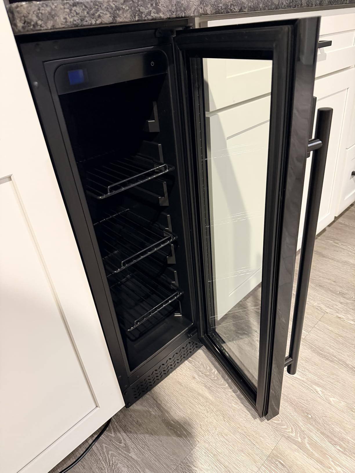 24 Inch Wine Fridge, 177 Bottle Dual Zone Wine Cooler with Glass Door Built-in or Freestanding, Wine Cellar Compressor Quick Cooling & Low Noise - Kitchen Bar Office customer photo 1