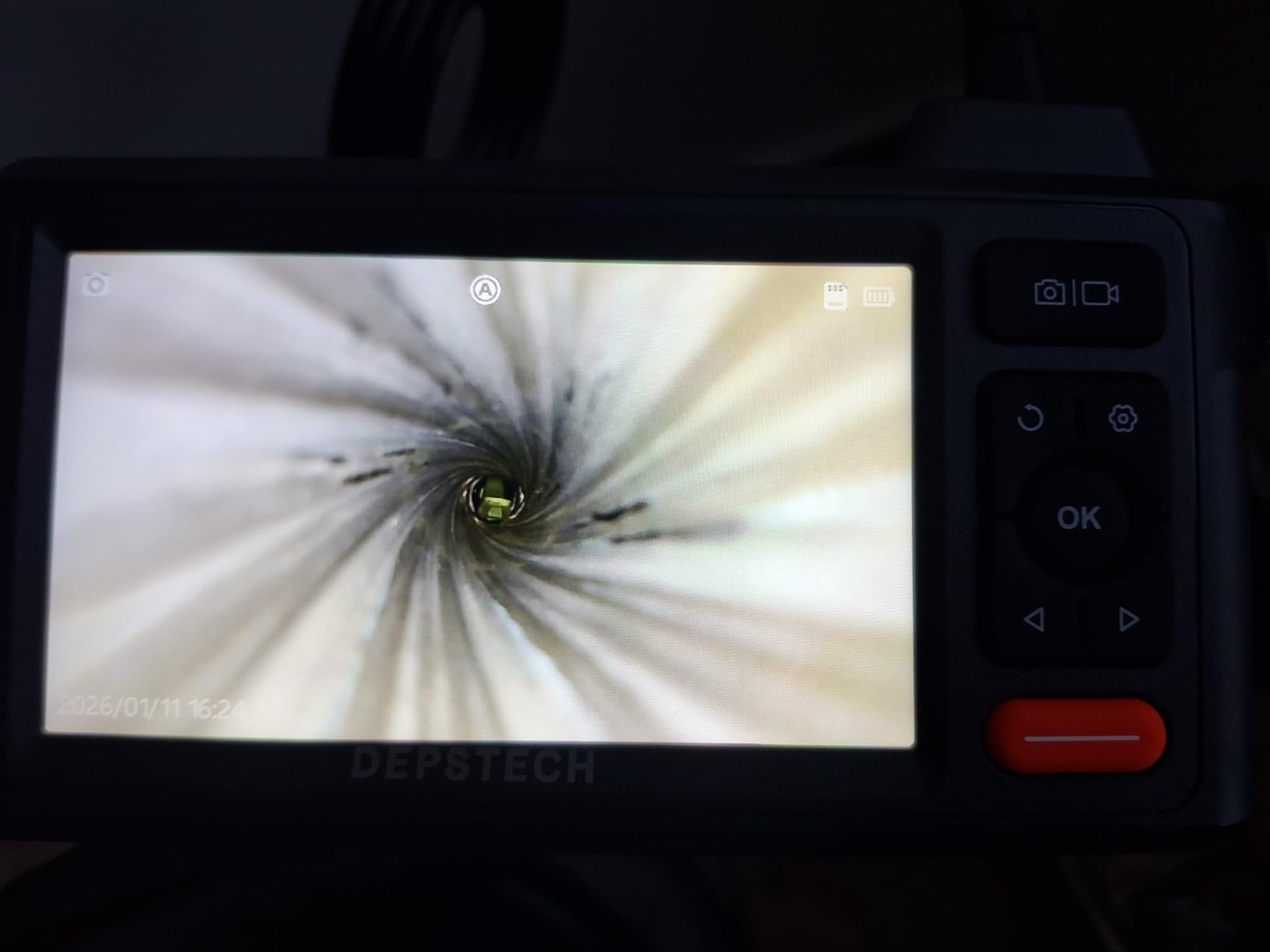 DEPSTECH Triple Lens Inspection Endoscope Camera with Light, 5