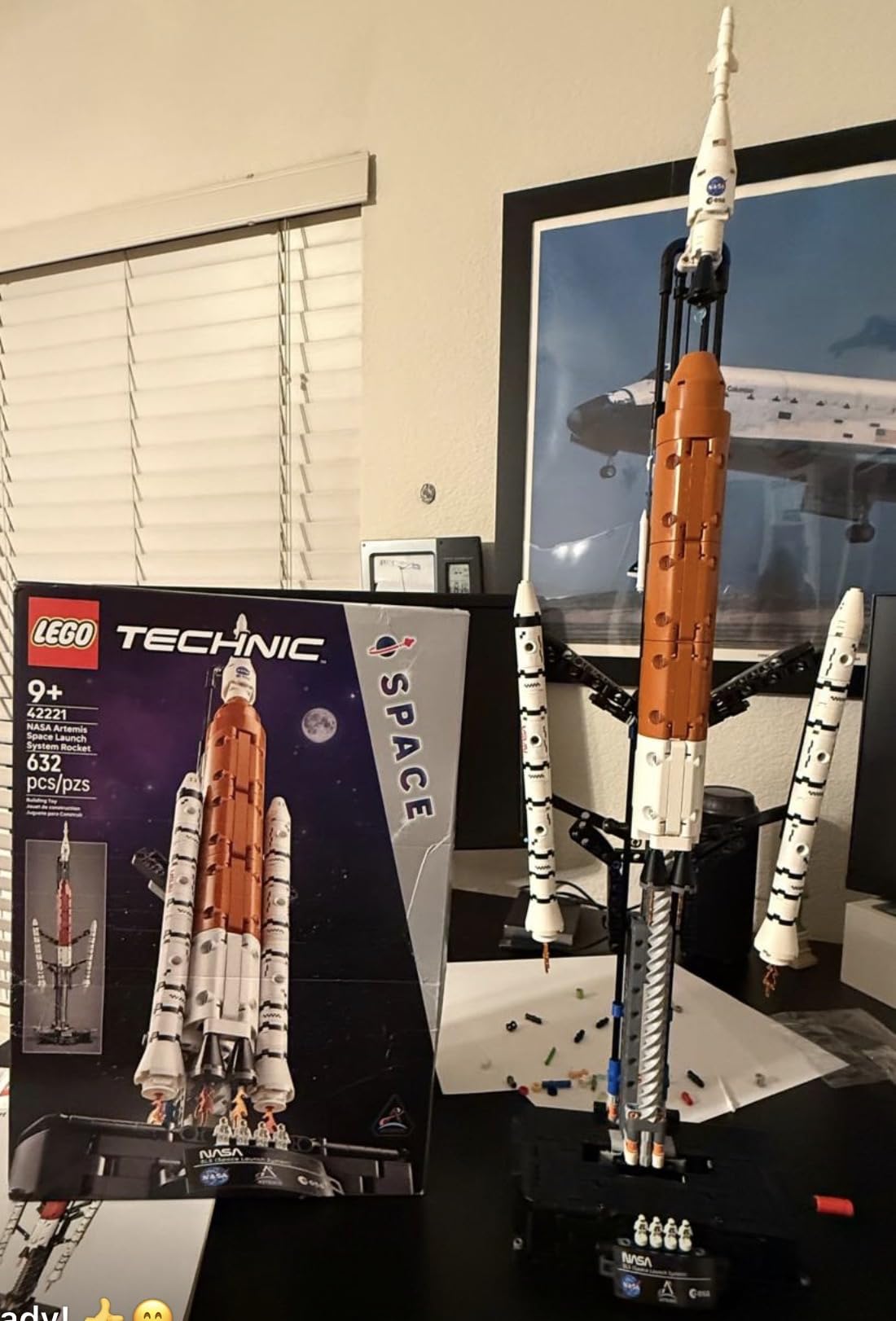 LEGO Technic NASA Artemis Space Launch System Rocket Building Toy for Boys & Girls - STEM Learning & Space Toy W/3-Stage Launch Function for Kids, Ages 9+ - 42221 customer photo 1