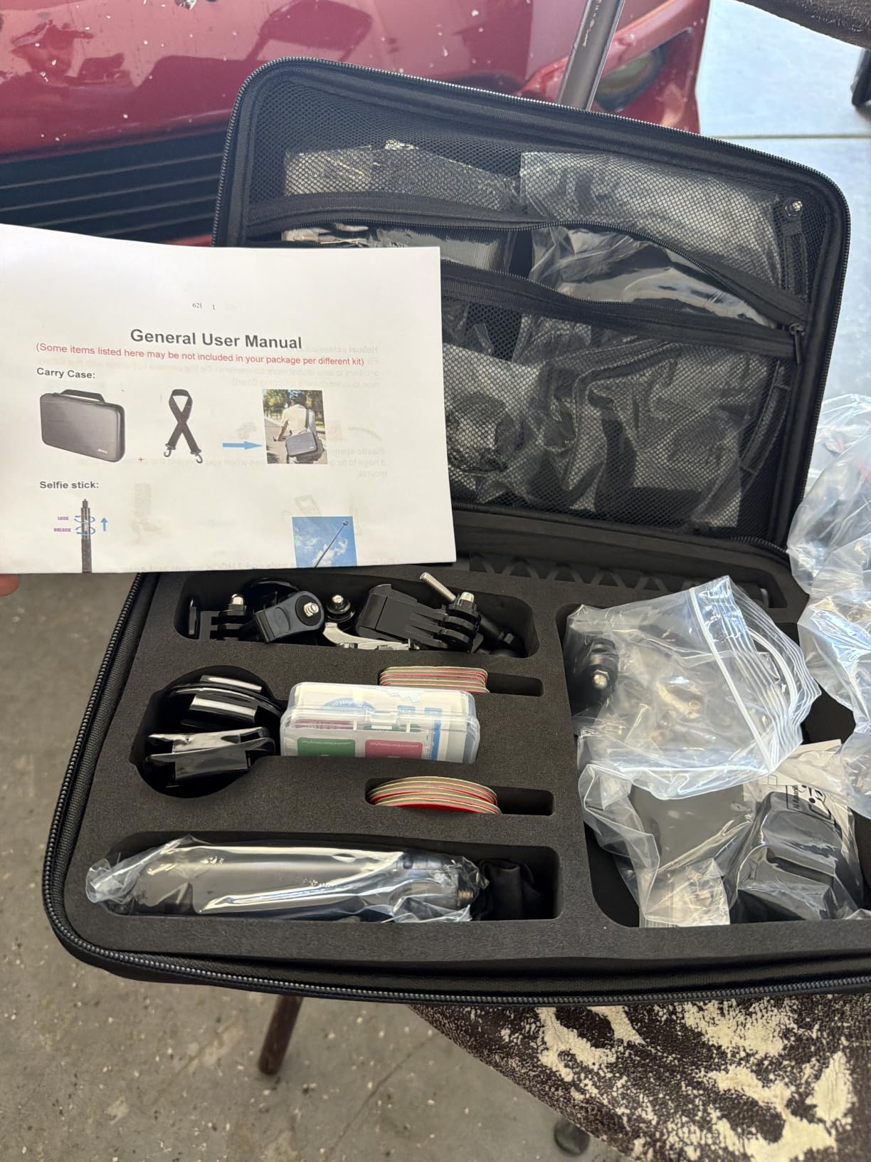 Accessory for Insta360 X5 Bundle Include: Magnetic Mount Carrying Case Silicone Case Bike Motorbike Mounts and Adhesive Pads for Insta 360 X5 Camera 62I customer photo 1