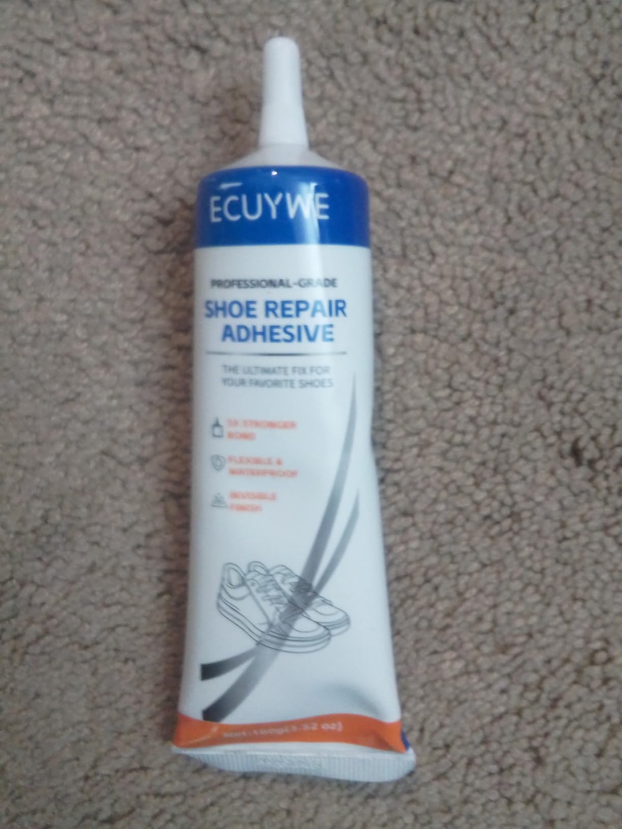 StrongBond Shoe Glue, 100ML Professional Grade Super Glue for Shoes Boots Leather Repairs Permanent, Flexible Waterproof Clear Drying Formula Fast Setting Adhesive for Insoles, Soles, Heels & More customer photo 2