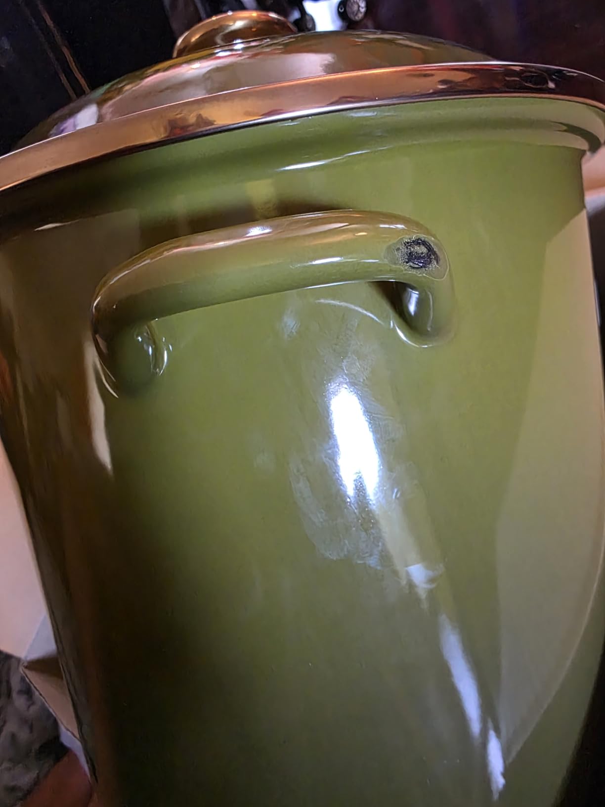 Le Creuset Enamel on Steel Traditional Stockpot, 12 qt., Sea Salt customer photo 2