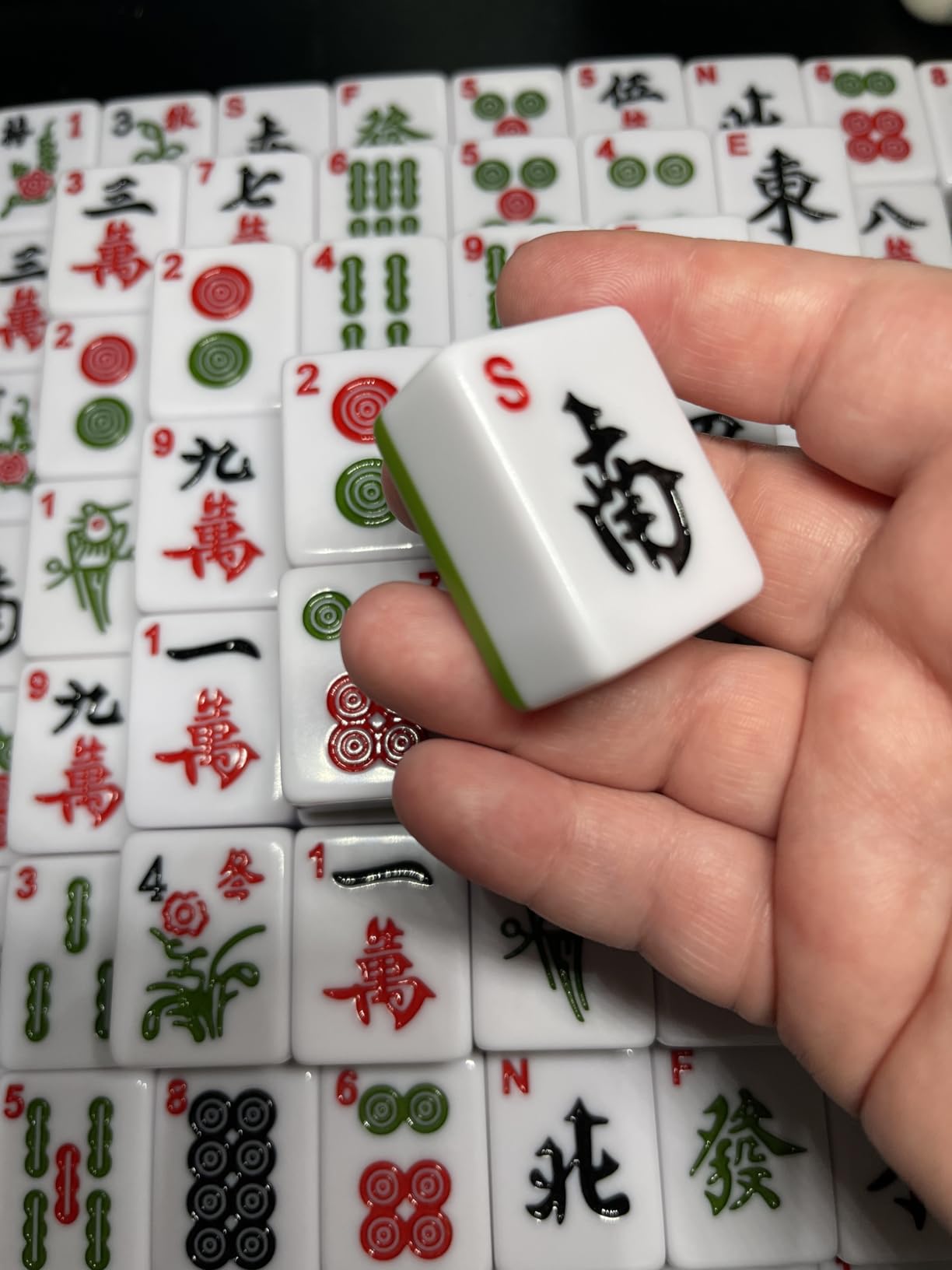 Mahjong Set, 146pcs Chinese Mahjong Tile Set Quality Mahjong Tiles | 1.4
