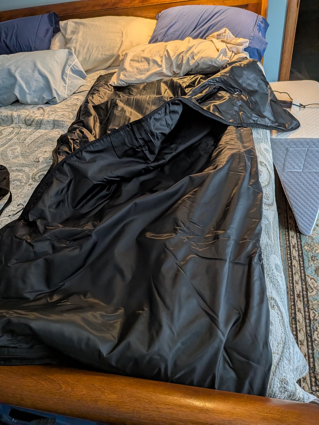 noerishia Sauna Blanket for Relaxation and Detox, Versatile Full Body Heating Wrap customer photo 2