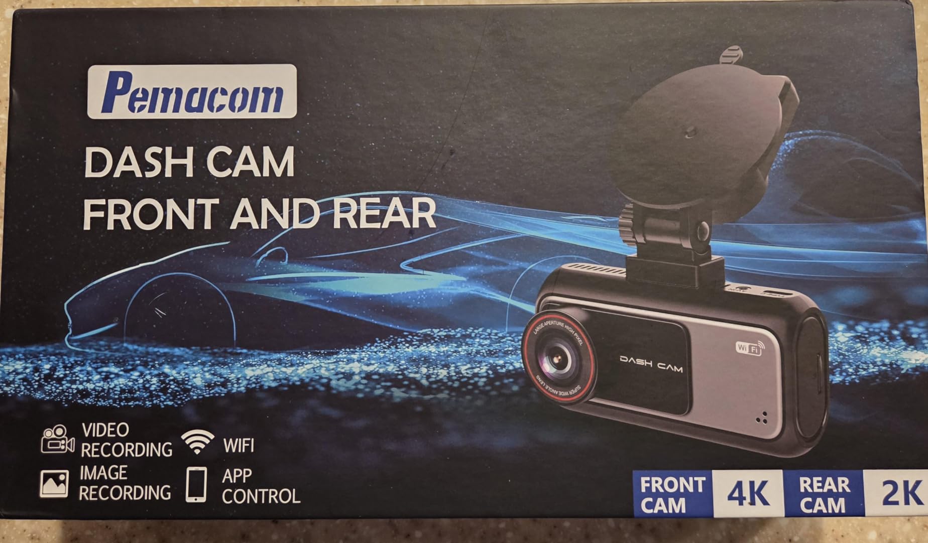 15-Min Easy to Install Dash Cam: Dual Camera with Night Vision for Truck | 4K Front and 2K Rear Picture Clear Captures Pickup Trucks License Plates - 72H Parking Monitoring GPS WiFi for Daily Commute customer photo 1