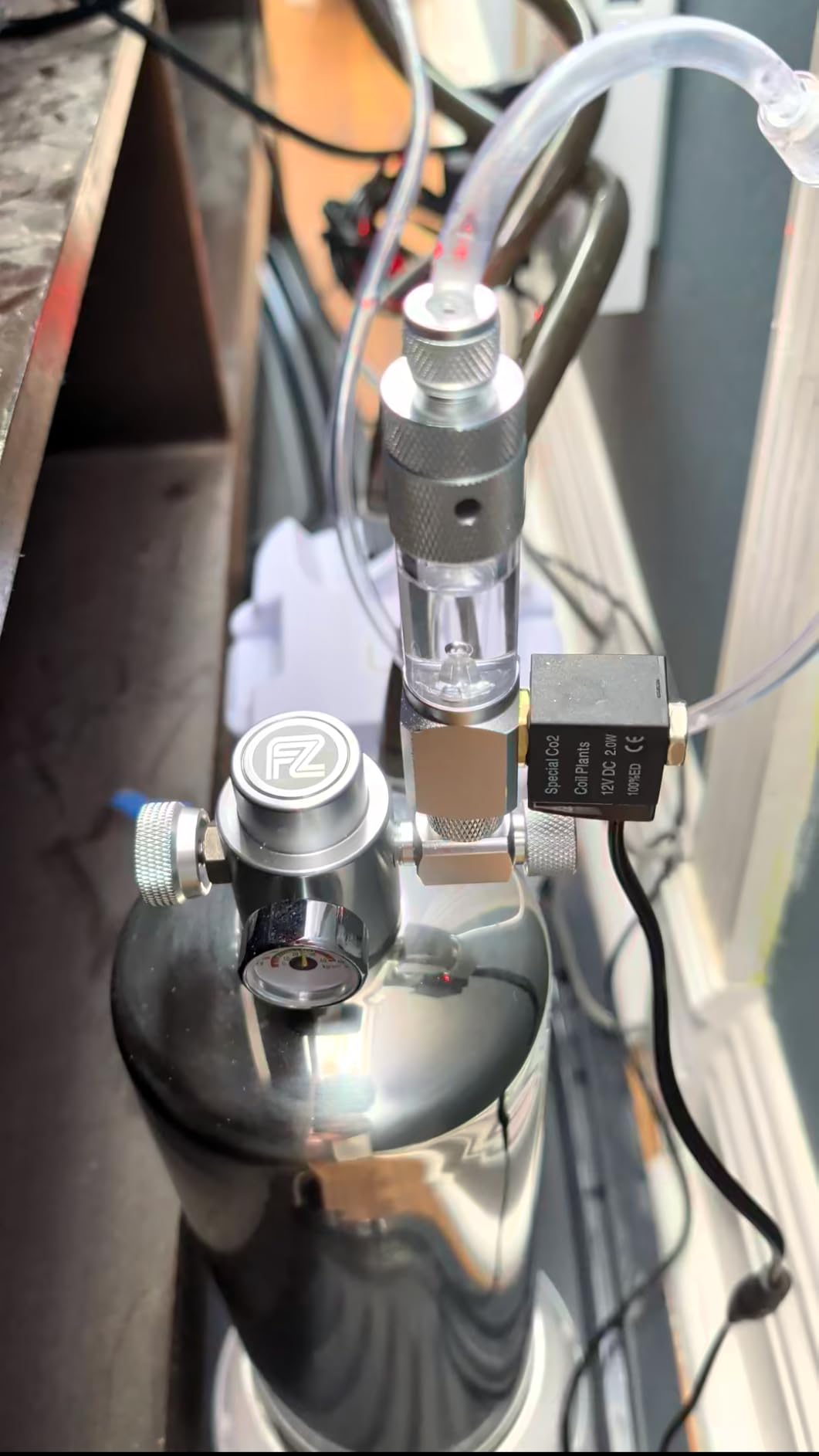 FZONE 5L Upgraded Aquarium CO2 System with Complete Accessories, CO2 Generator kit with Integrated Solenoid & Bubble Counter, Safety Valve, Main Switch for Planted Tanks customer photo 1