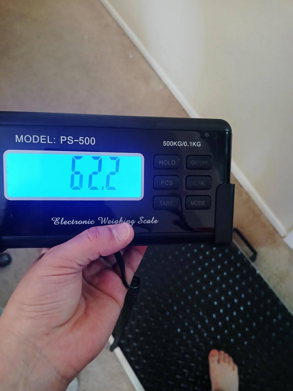 Large Dog Scales for Large Breed, 1100lb x 0.2lb Pet Scale for Large Dog, Livestock Scale, Animal Scale, Stainless Steel Platform, Large Scale for Dogs Sheep Goat Pig Shipping Scale customer photo 2