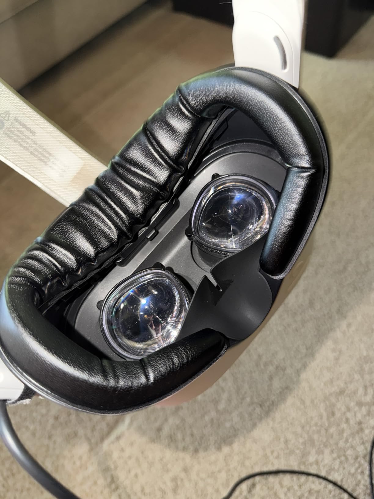 AMVR Facial Interface Face Pad Cover Compatible with Meta/Oculus Quest 3S Accessories, Comfort PU and Ice Silk Cotton Cushion,Not Fit Q3 (Larger) customer photo 2