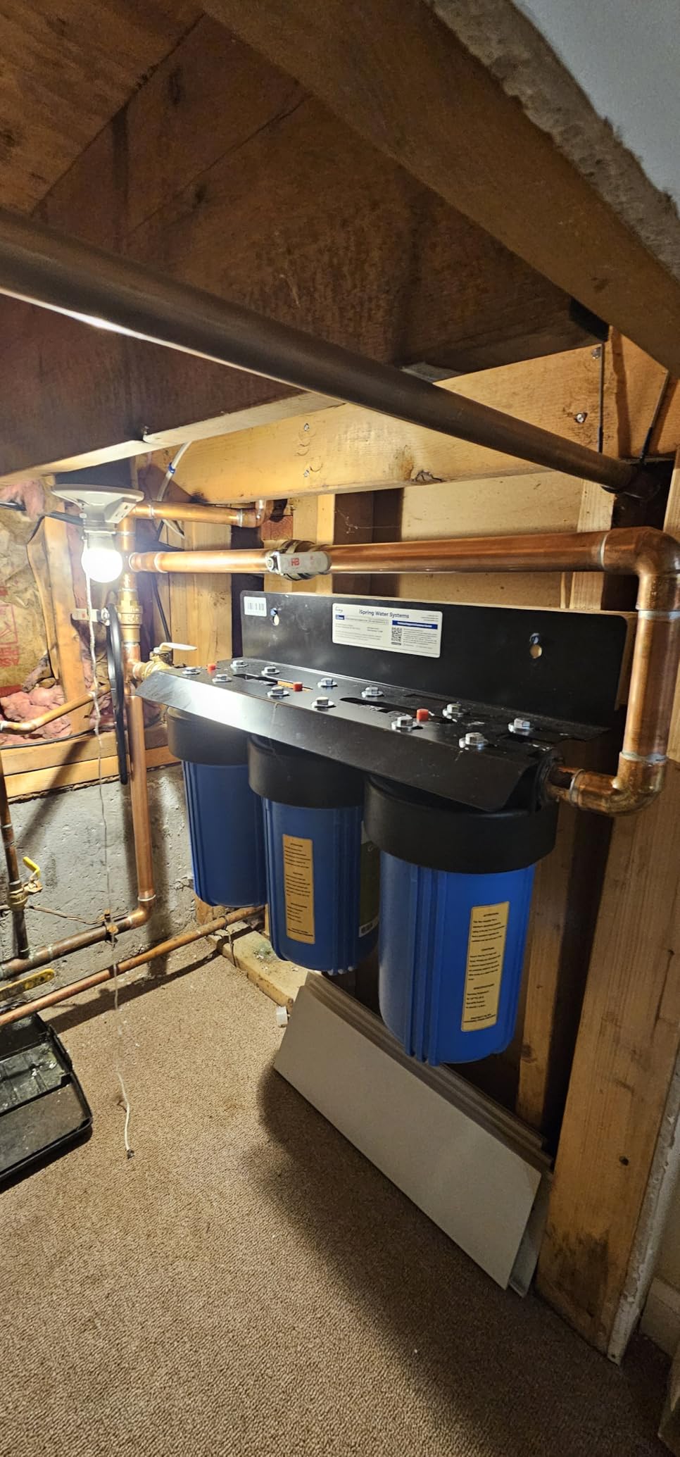 iSpring Iron, Manganese, H2S Whole House Water Filter System | Also Reduces Lead, Mercury, Chlorine, Sediments, 1-Inch Inlet/Outlet, Up to 12 Months or 50K Gallons, Model: WGB31B-MKS customer photo 1