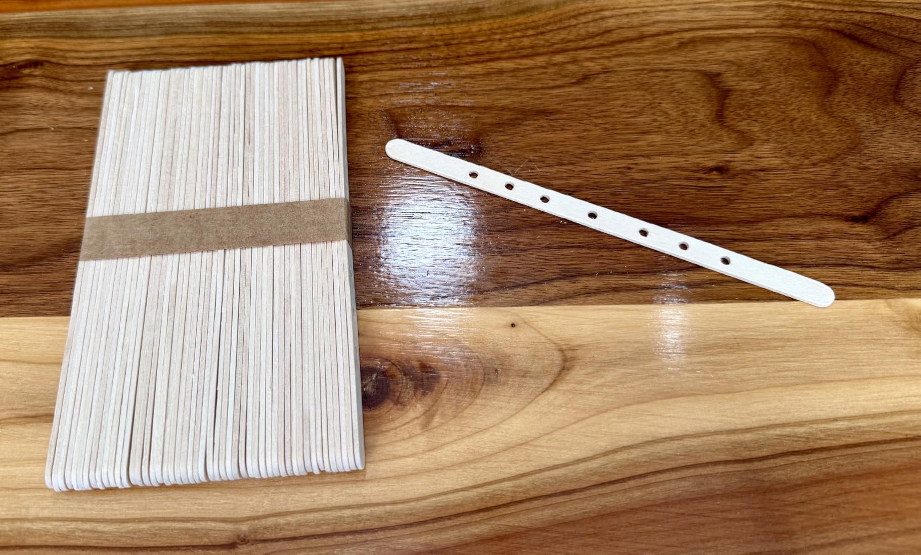 Wooden Candle Wick Holders 50 Pcs 7 Holes Wick Centering Devices | Candle Multiwick Bars Candles Making Bars Wax Stick Clips Center Tool for DIY Wax Crafting Material Supplies customer photo 1