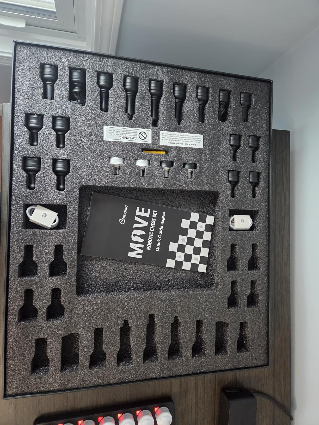 Chessnut Move - Robotic Chessboard with Plastic Pieces, Self-Moving Pieces Simultaneously, Full Piece Recognition, Built-in Chess Engine, Voice Control & Video Integration customer photo 2