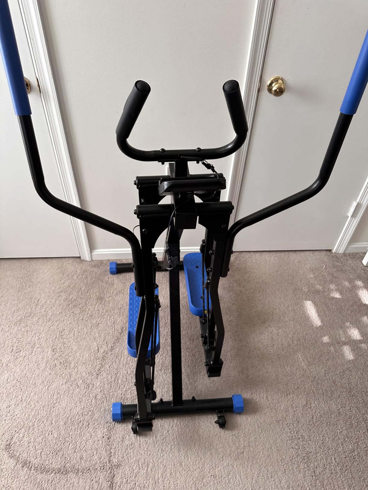 OWLSKY Air Walk Elliptical Exercise Machine for Home Gym - Full-Body Cardio Cross Trainer Glide Exercise with LCD Monitor, Device Holder, Low-Impact Workout, Full Body Fitness Equipment 400LBS customer photo 2