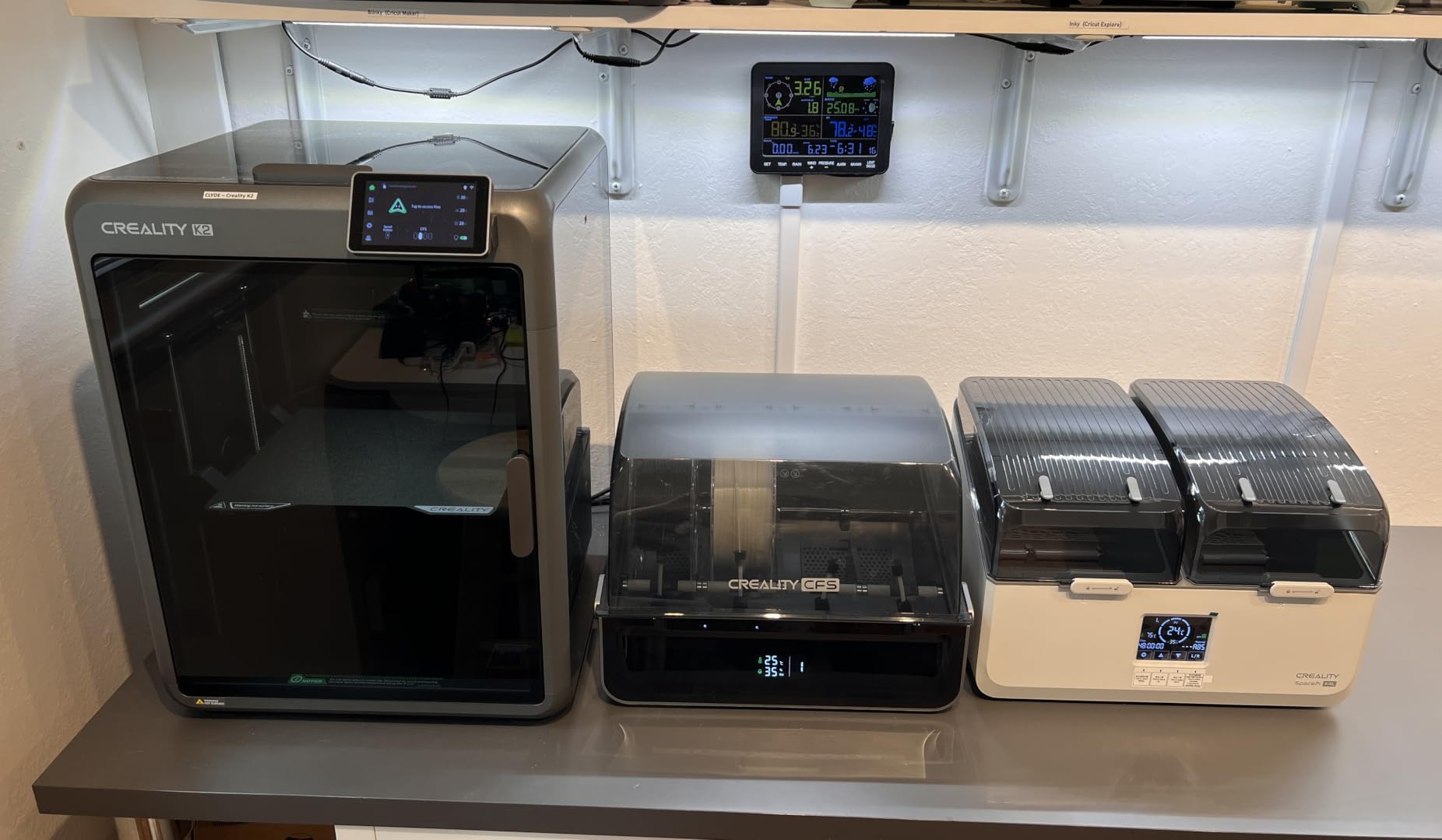 Creality Filament Dryer Box 4 Spools, Space Pi X4L Filament Storage Box, Max 85°C Temperature, Dual Independent Heating Chambers & Fan, Rapid Drying for PLA,PETG,TPU,ABS,PET,PC,ASA,PA,PAHT customer photo 2