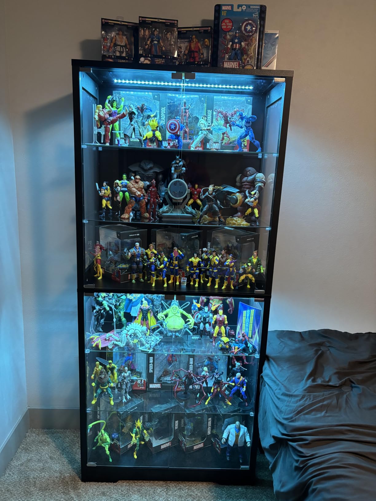 BROTTAR Display Cabinet with Glass Door, 6-Tier 71