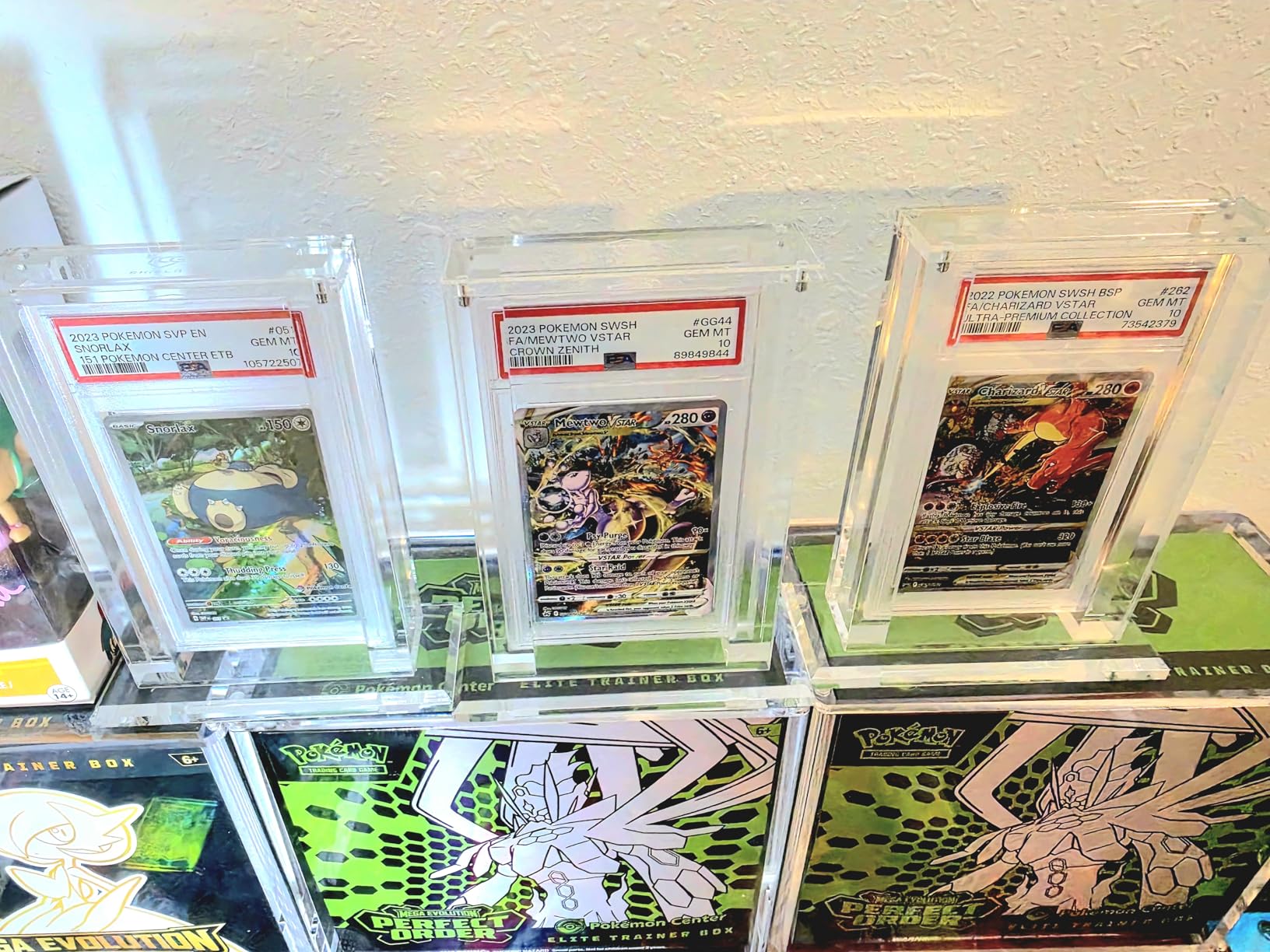 Acrylic Graded Card Display Stand 3 Pack - PSA Slab Display Graded Card Holder Compatible with PSA, BGS, TAG, ACE customer photo 2
