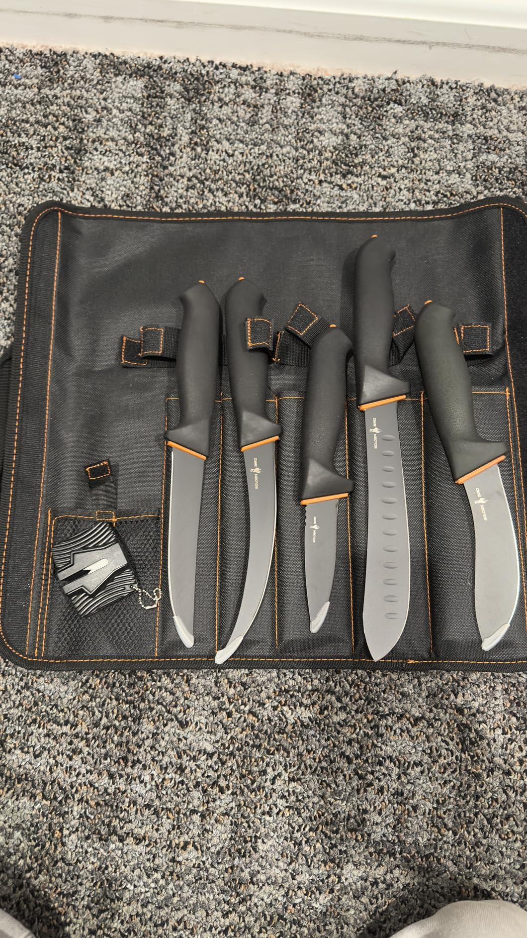 Golden Bird Butcher Knife Set - Non-slip Skinning Knife Set with Roll Bag, Professional Game Processing Knives Sets - Butcher & Skinning Boning Knives with German Stainless Steel, Gift for Men customer photo 1