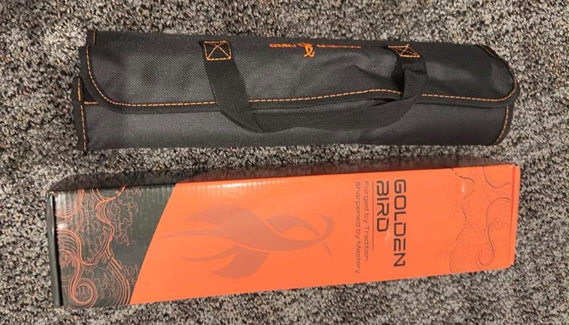 Golden Bird Butcher Knife Set - Non-slip Skinning Knife Set with Roll Bag, Professional Game Processing Knives Sets - Butcher & Skinning Boning Knives with German Stainless Steel, Gift for Men customer photo 2