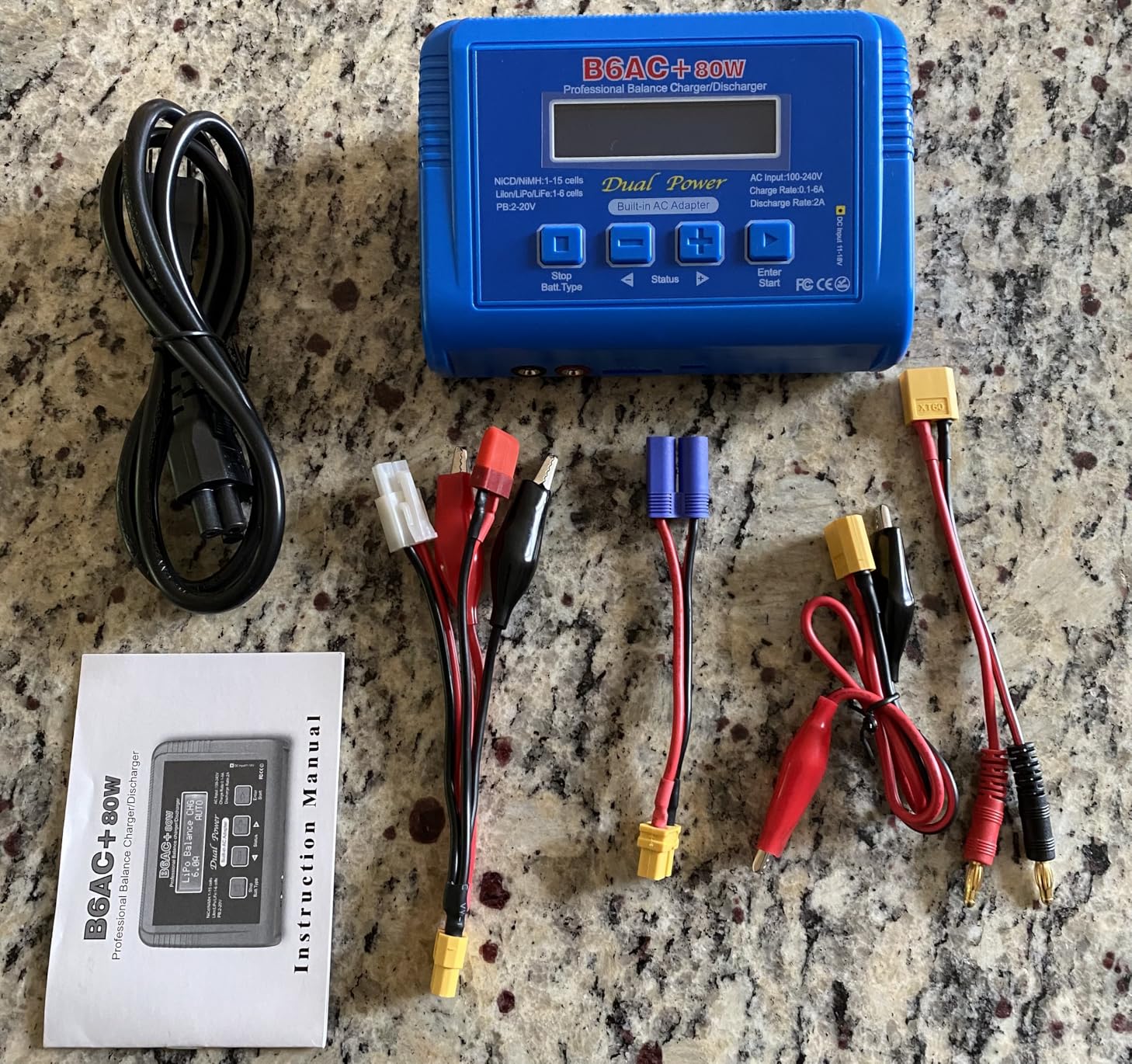 LiPo Charger 80W 6A Fast Balance Battery Chargers for RC Car Boat Drone customer photo 1