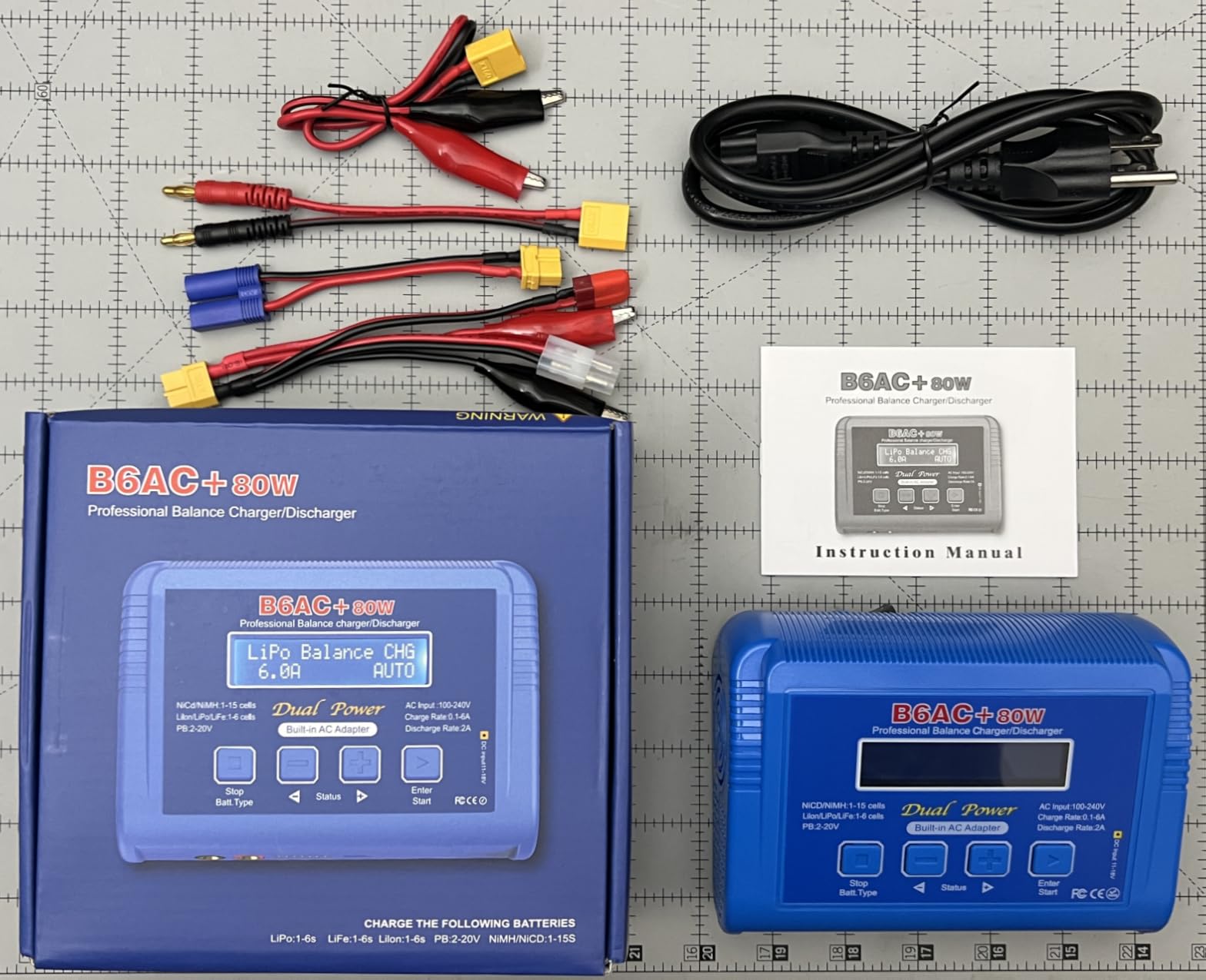 LiPo Charger 80W 6A Fast Balance Battery Chargers for RC Car Boat Drone customer photo 2