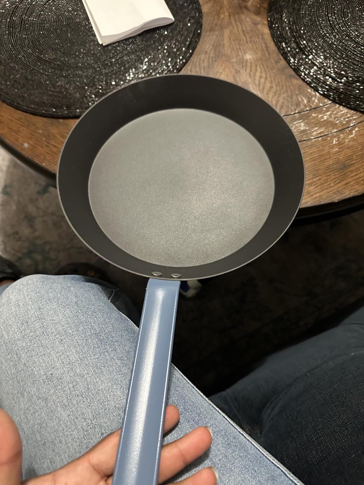 Carbon Steel Frying Pan Set, 8 10 12 Inch Nitrided Skillets | Complete Size Range for Everyday Cooking; Preseasoned Surface Develops Natural Patina without Coatings customer photo 1