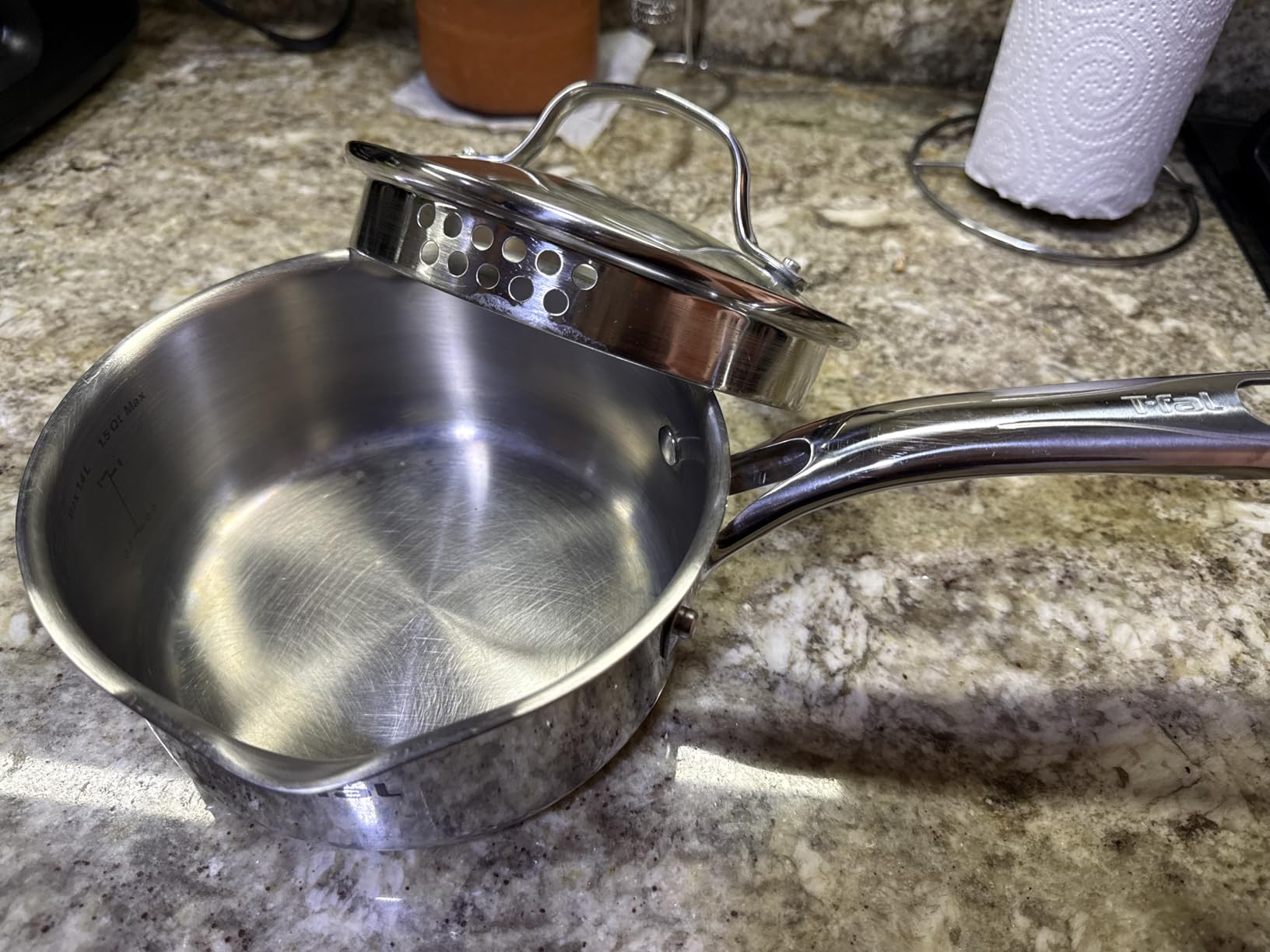 T-fal Gourmet 15-Piece Stainless Steel Pots and Pans Set, Induction Compatible customer photo 2