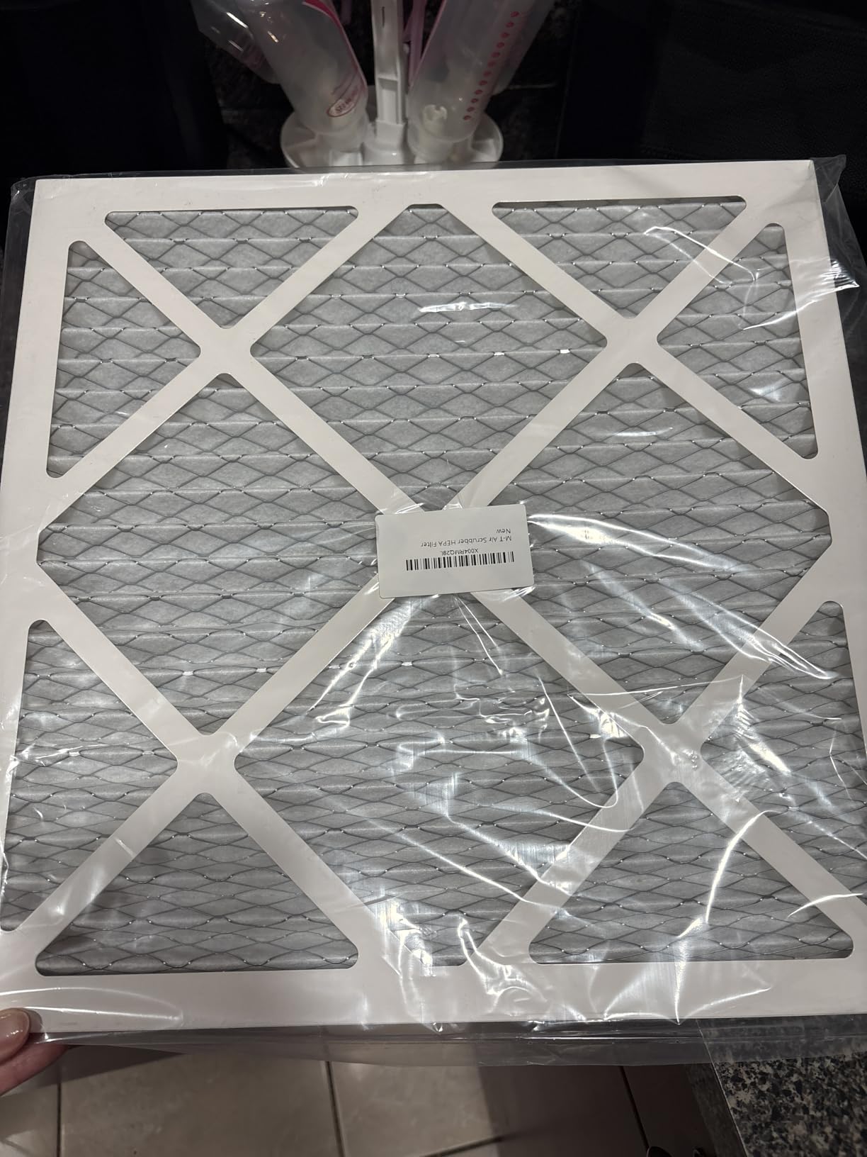 Air Scrubber with 3 Stage Filtration, Stackable Negative Air Machine Cleaner 550 CFM for Industrial and Commercial Water Damage Restoration Air Scrubber with MERV-10, HEPA, Activated Carbon Filter customer photo 1