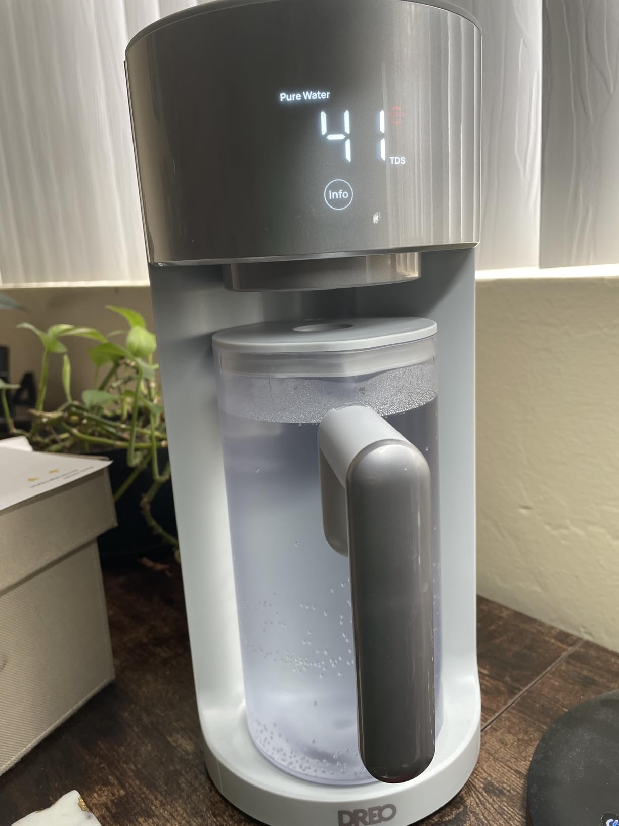 DREO Reverse Osmosis Water Filter Countertop, RO Filtration System, 3:1 Pure to Drain, TDS & Filter Life & Autofill Pitcher, Installation-Free, Self-Cleaning Water Purifier customer photo 2