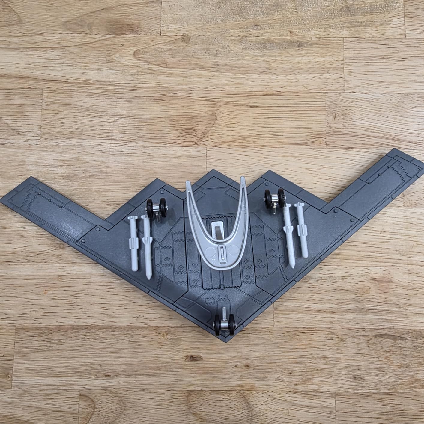 1/200 B-2 Stealth Bomber Model Kit | Military replica with movable landing gear, collectible desktop gift for aviation hobbyists and history enthusiasts customer photo 2