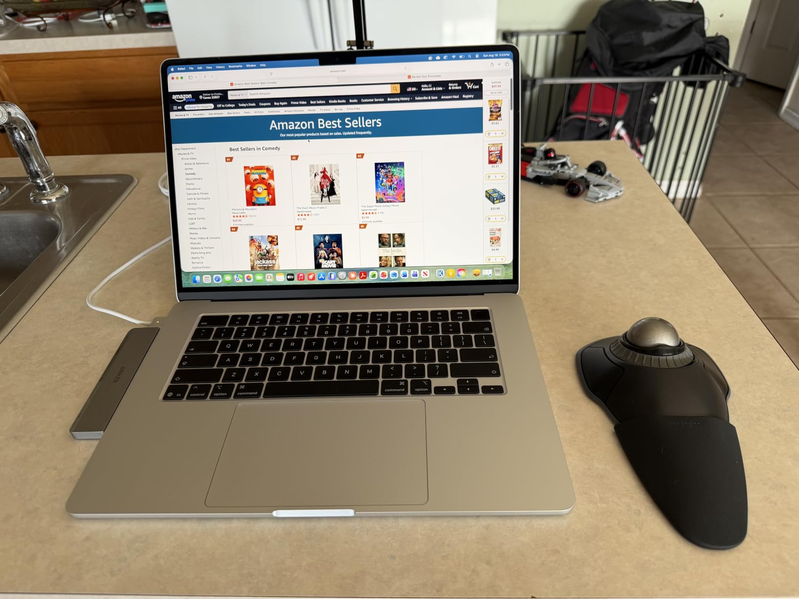 Apple 2026 MacBook Air 15-inch Laptop with M5 chip: Built for AI, 15.3-inch Liquid Retina Display, 16GB Unified Memory, 512GB SSD, 12MP Center Stage Camera, Touch ID, Wi-Fi 7; Midnight customer photo 1